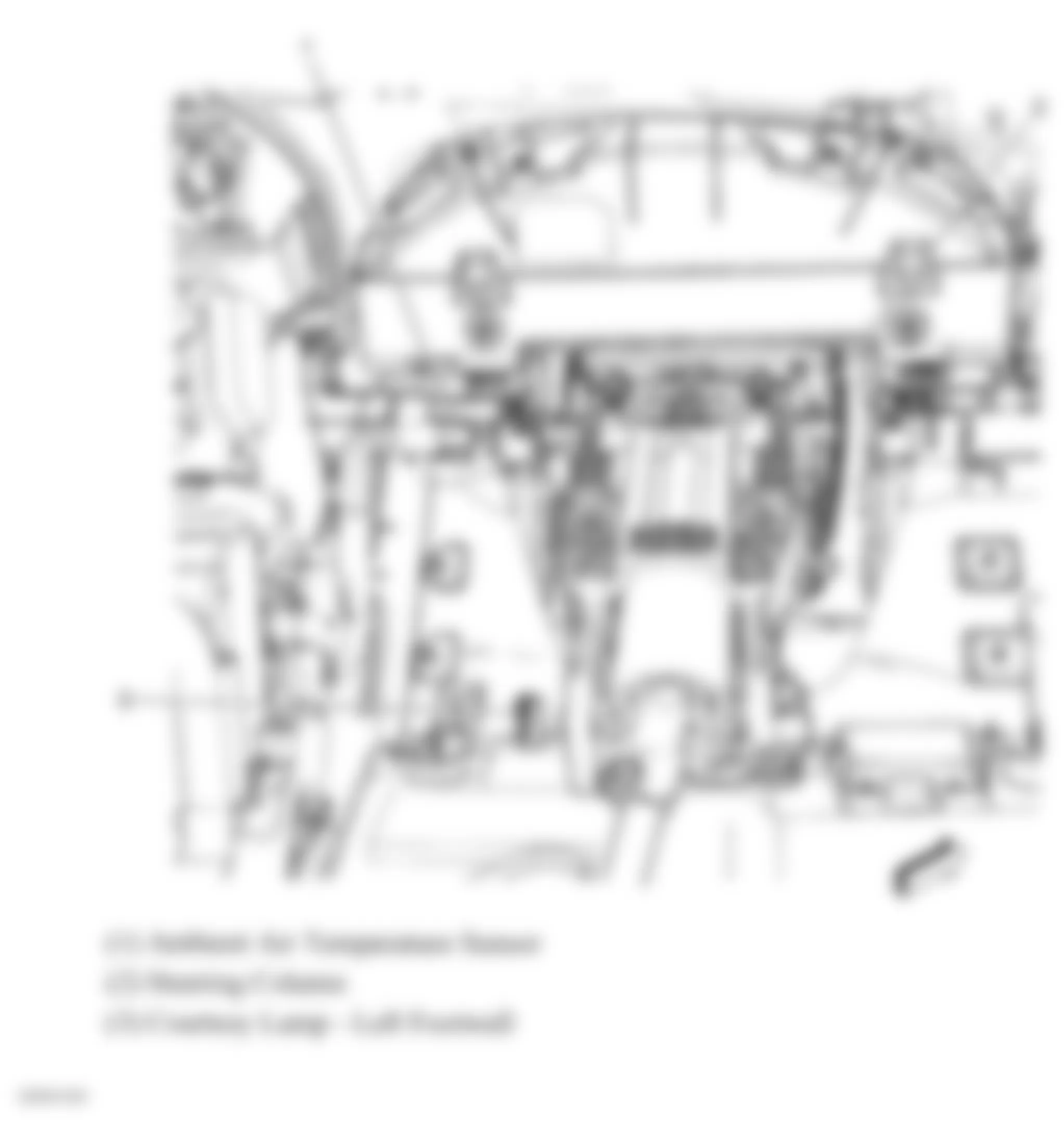 GMC Acadia SLT 2009 - Component Locations -  Under Left Side Of Dash