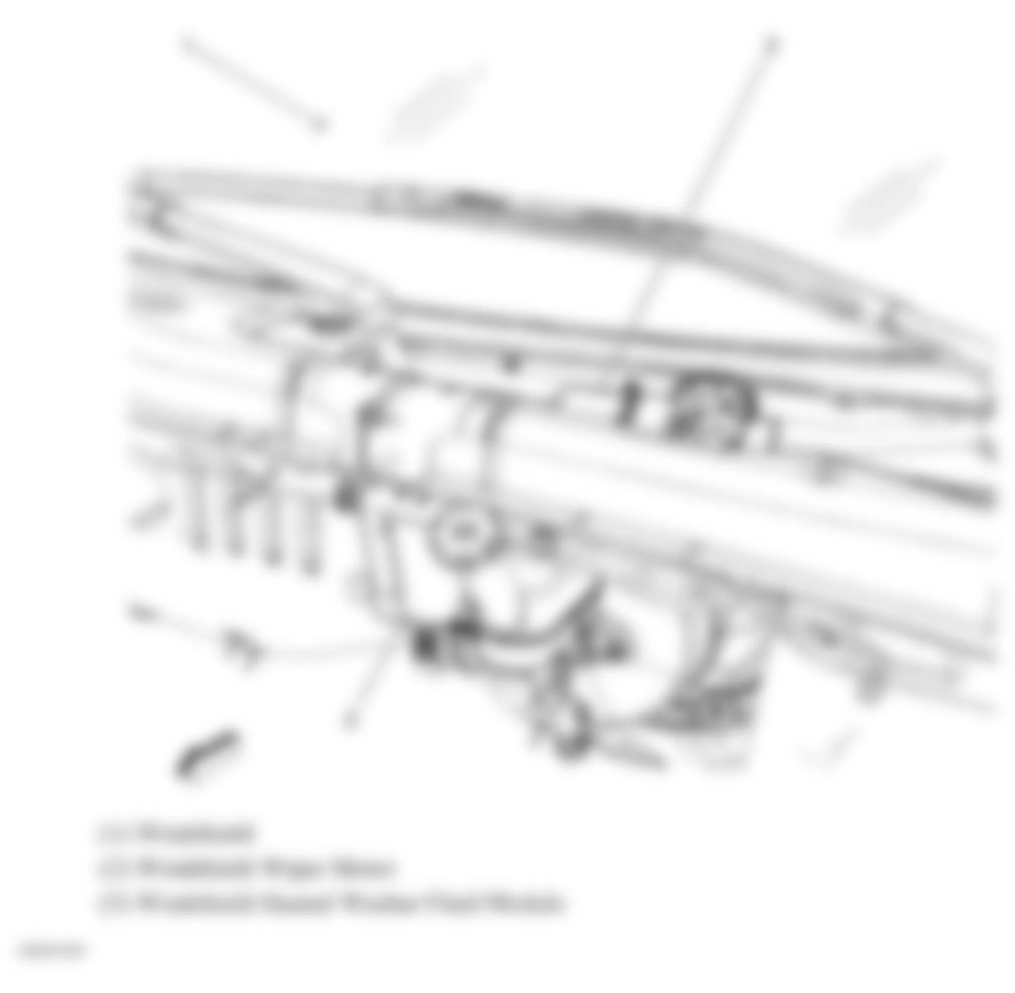 GMC Acadia SLT 2009 - Component Locations -  Rear Of Engine Compartment