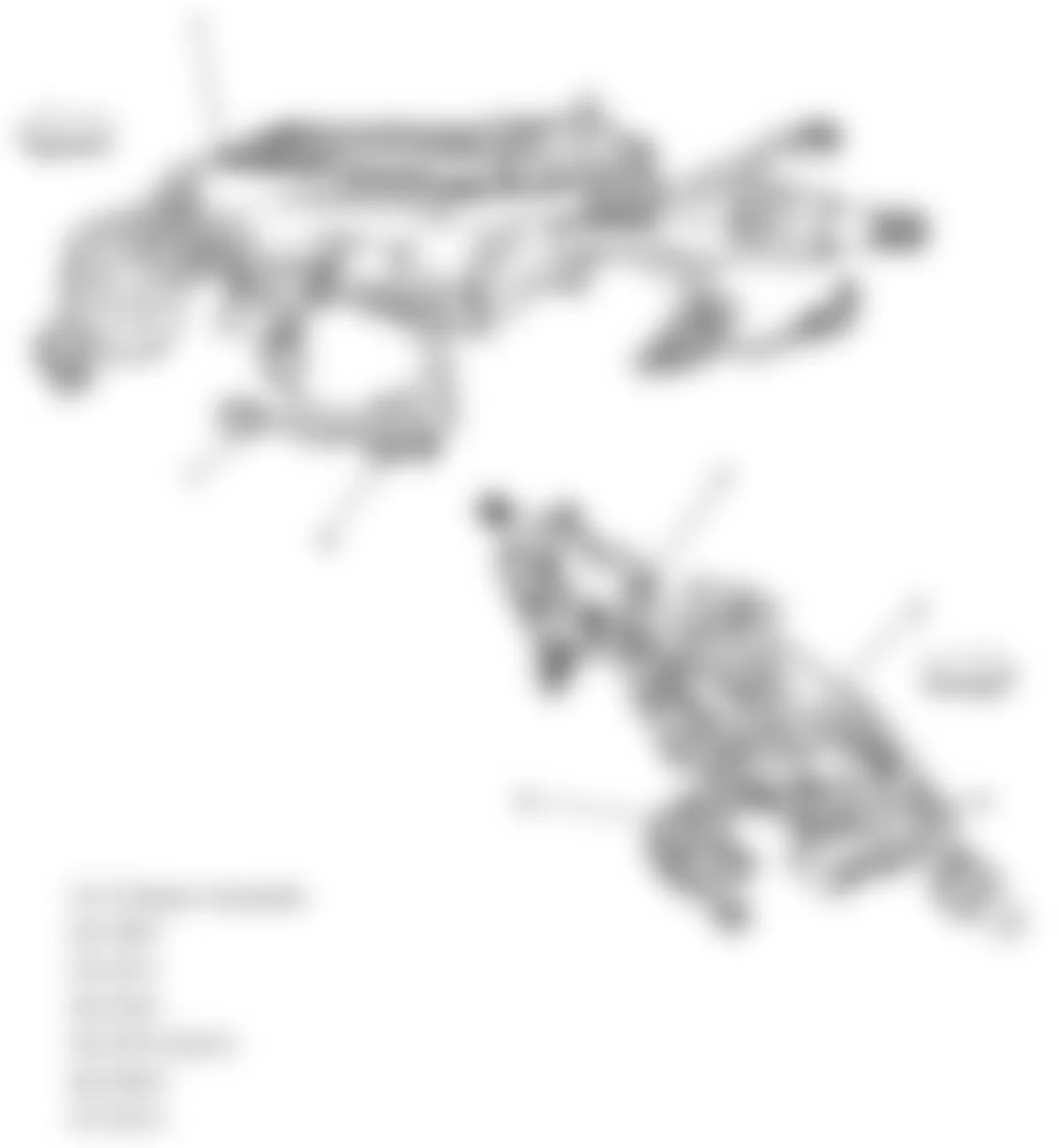 GMC Acadia SLT 2009 - Component Locations -  Steering Column