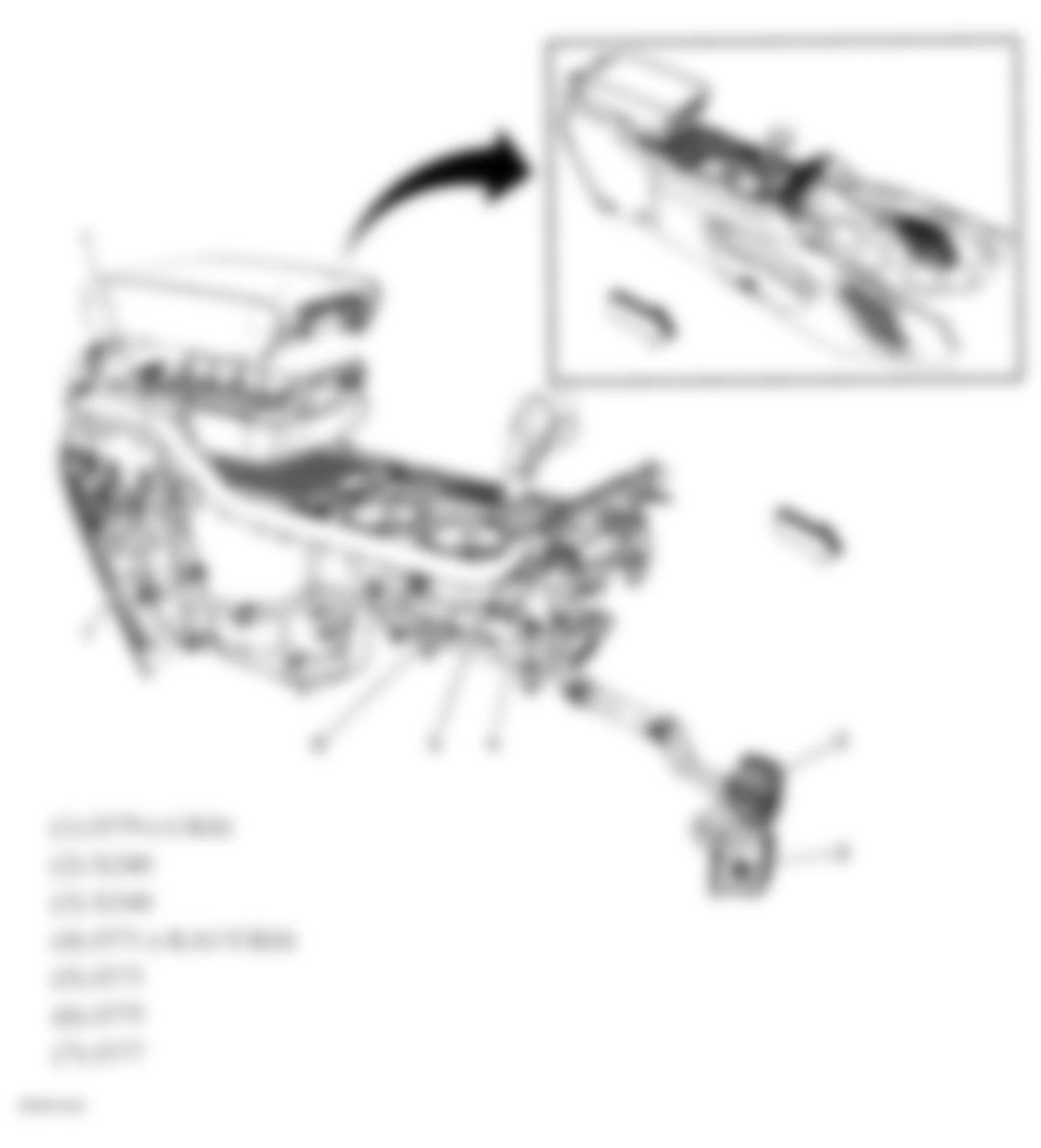GMC Acadia SLT 2009 - Component Locations -  Floor Console