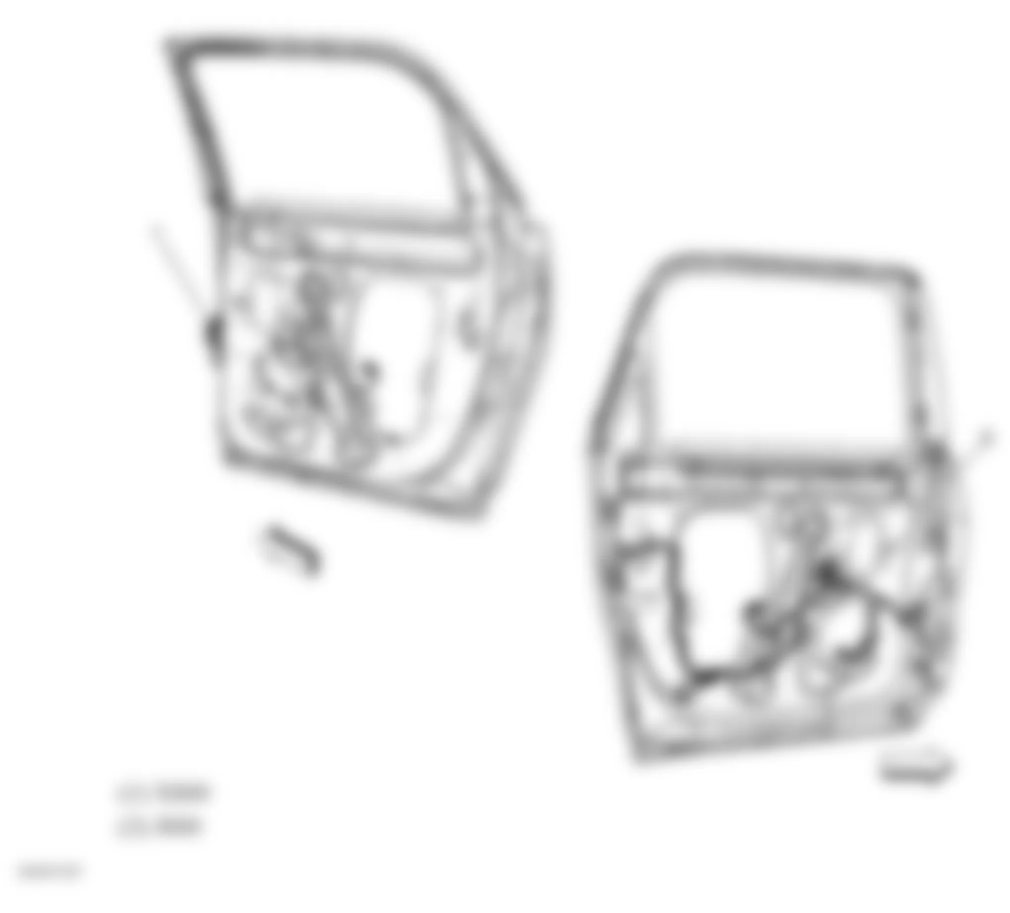 GMC Acadia SLT 2009 - Component Locations -  Right Rear Door