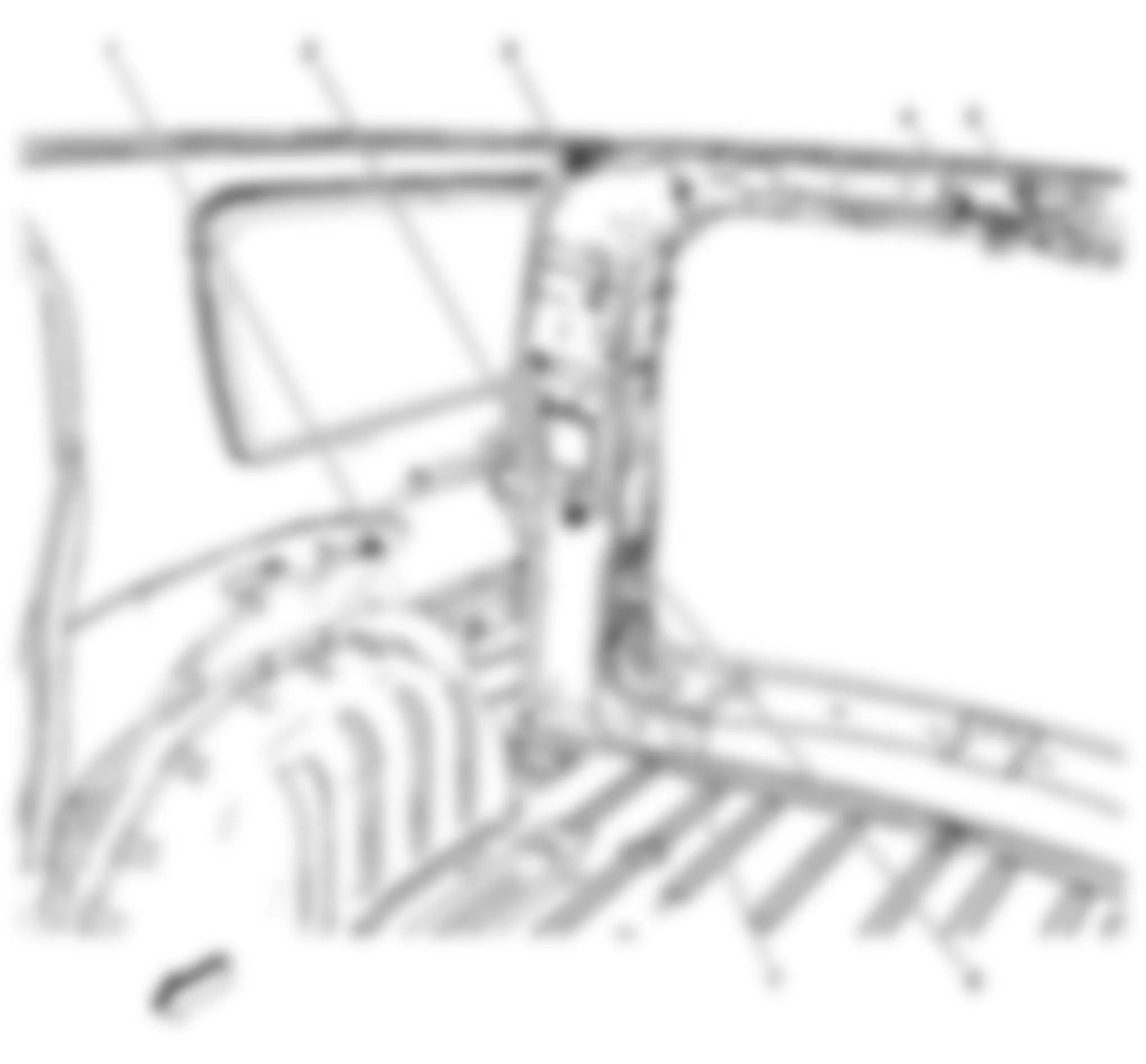 GMC Acadia SLT 2009 - Component Locations -  Right Rear Of Passenger Compartment