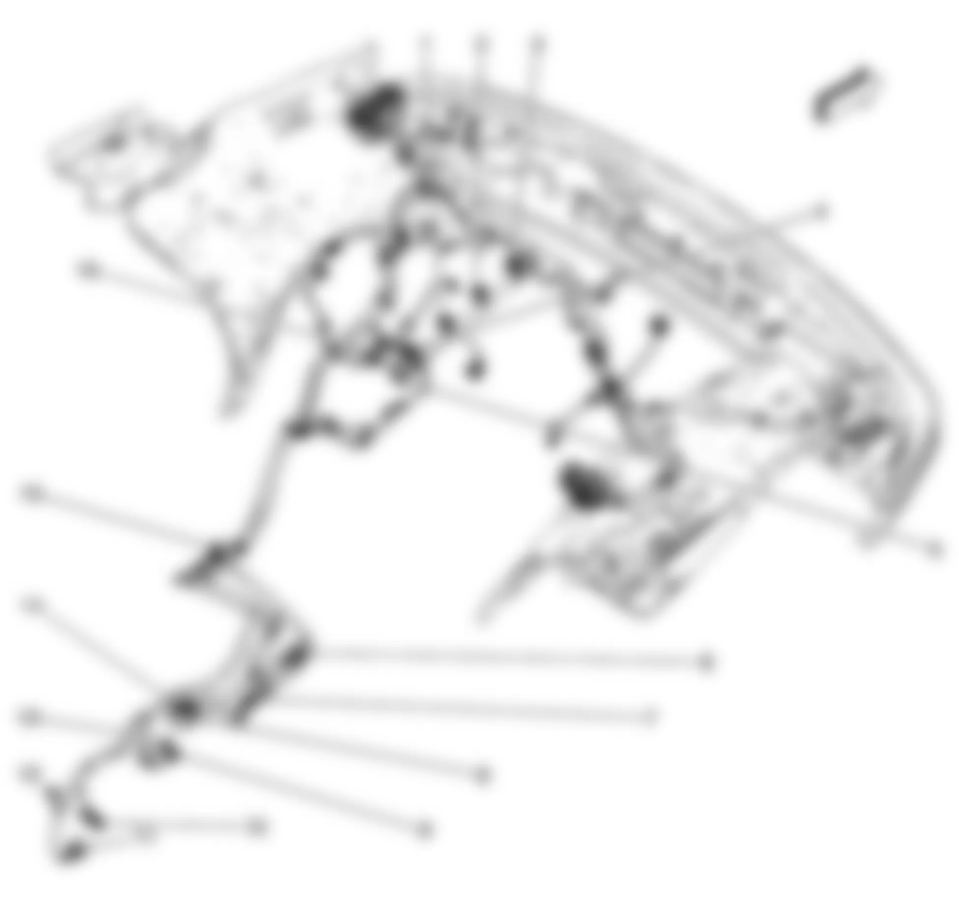 GMC Canyon 2009 - Component Locations -  Engine Harness (2.9L)