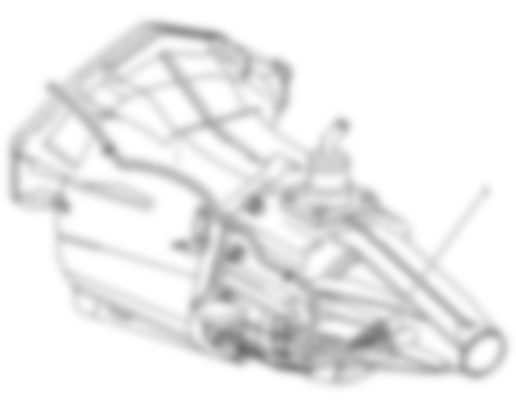 GMC Canyon 2009 - Component Locations -  Left Rear Of Automatic Transmission