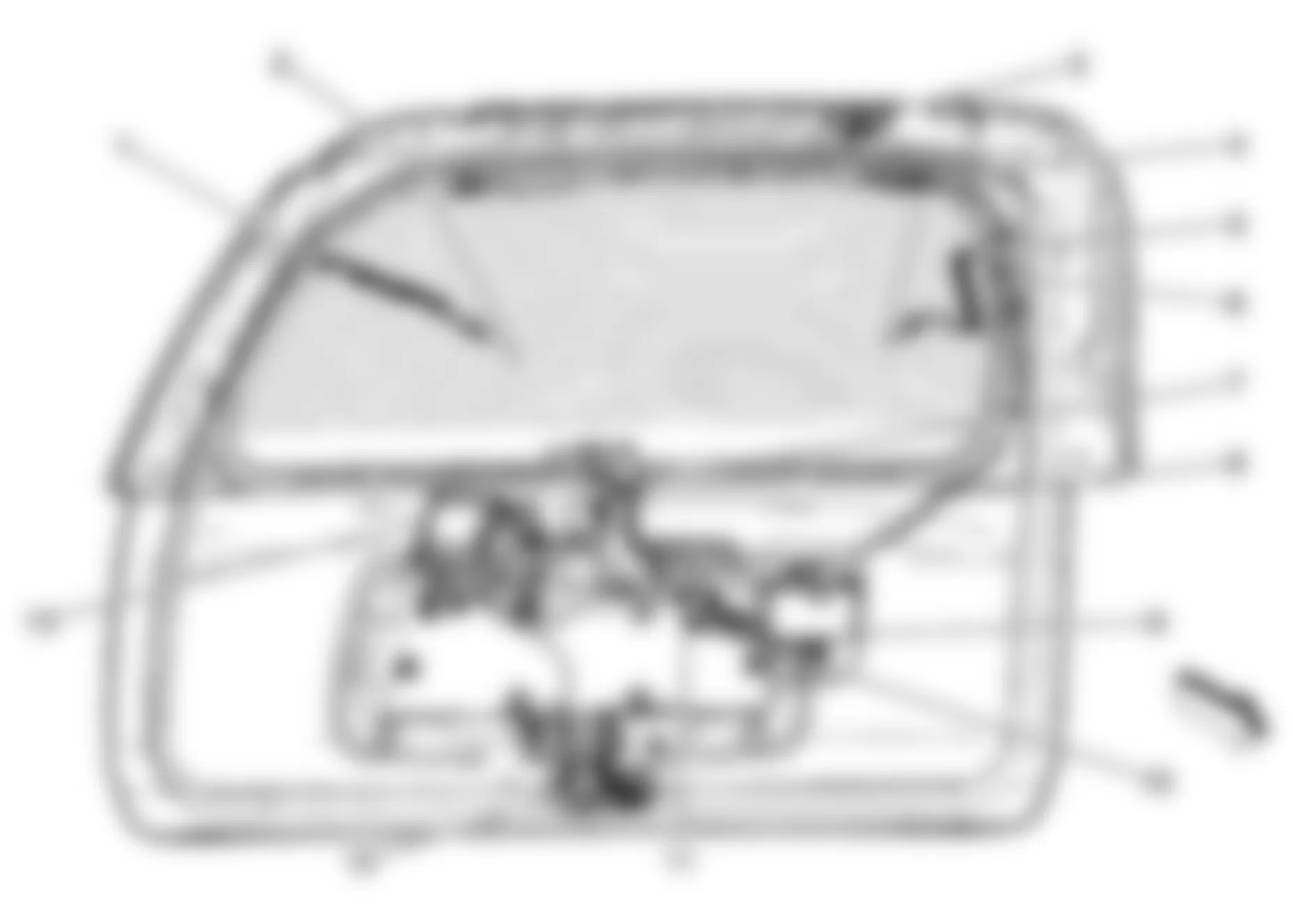 GMC Envoy 2009 - Component Locations -  Liftgate
