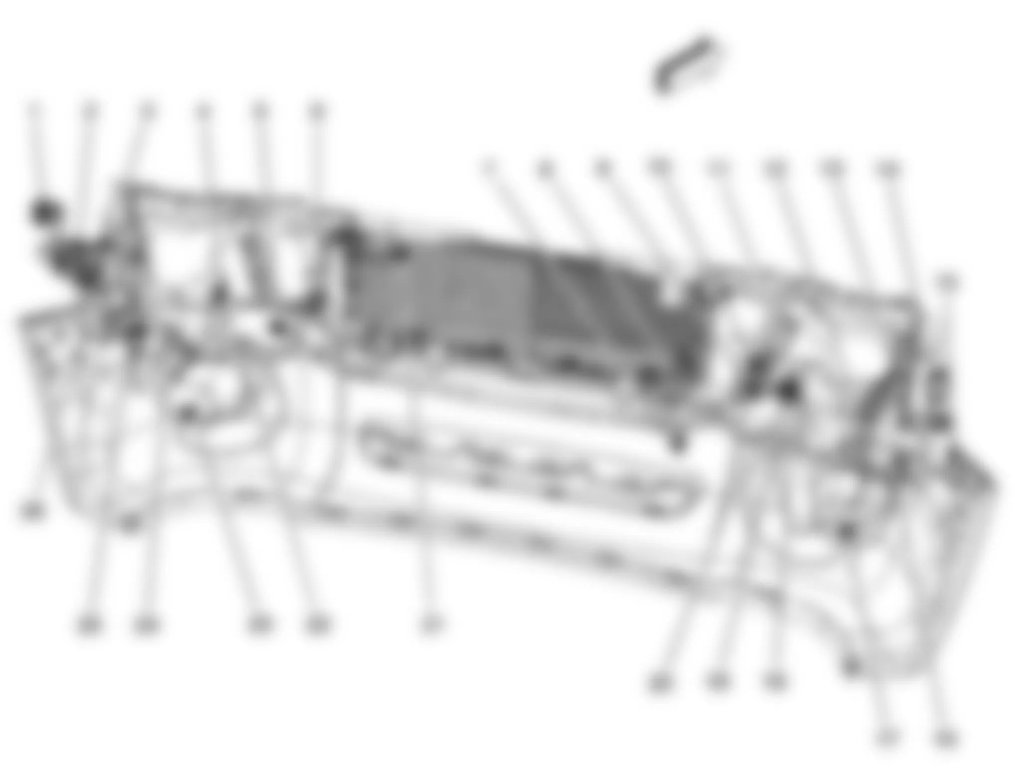 GMC Envoy 2009 - Component Locations -  Rear Of Front Fascia