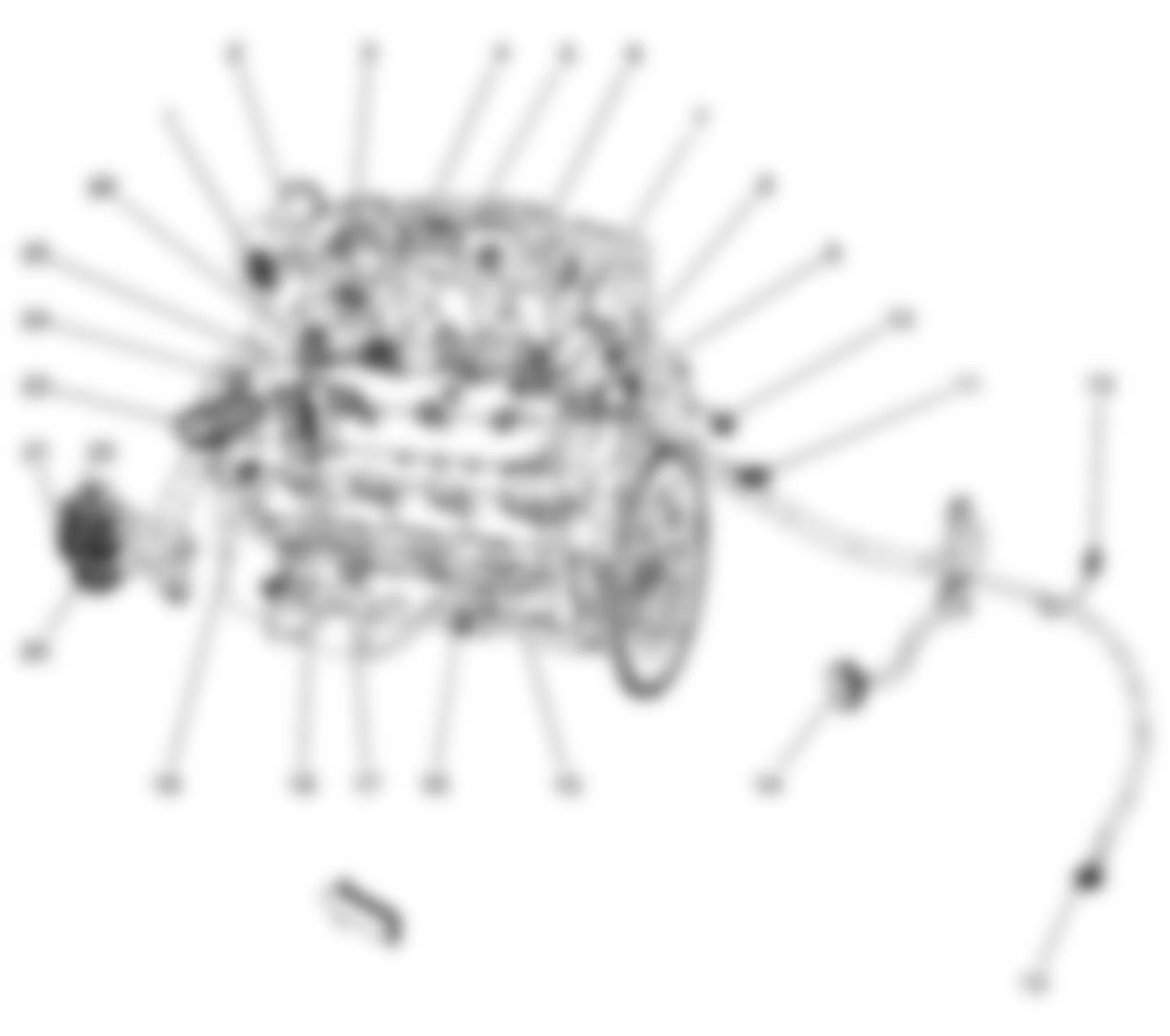 GMC Envoy 2009 - Component Locations -  Left Side Of Engine (5.3L/6.0L)