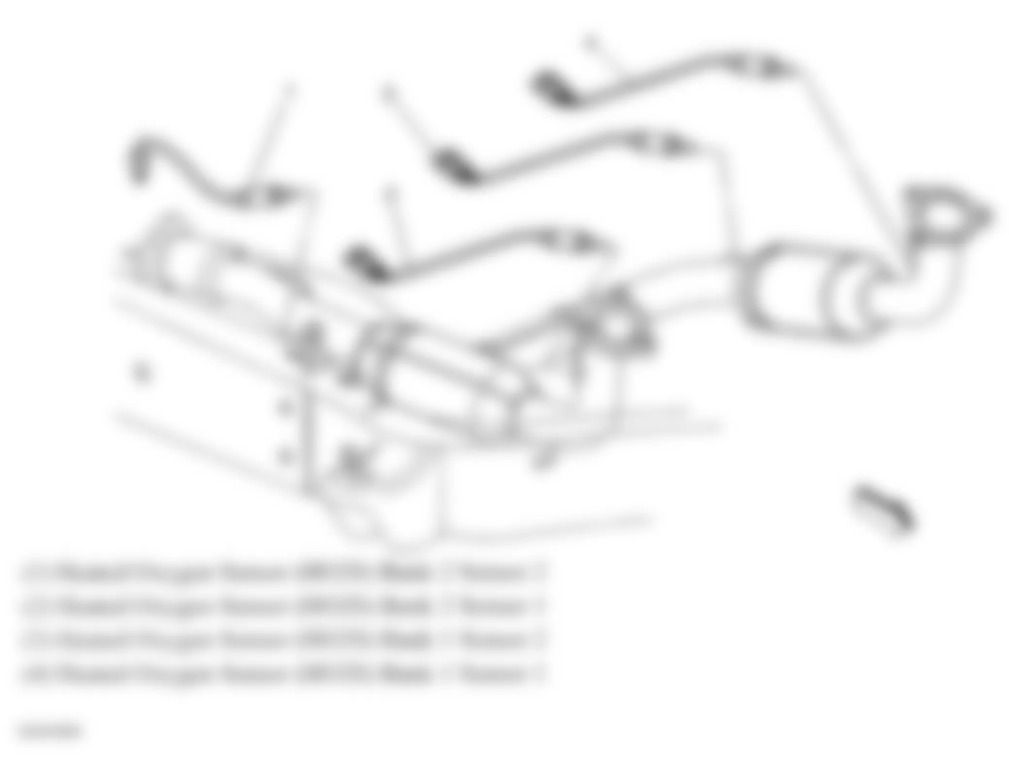 GMC Envoy 2009 - Component Locations -  Below Rear Of Engine