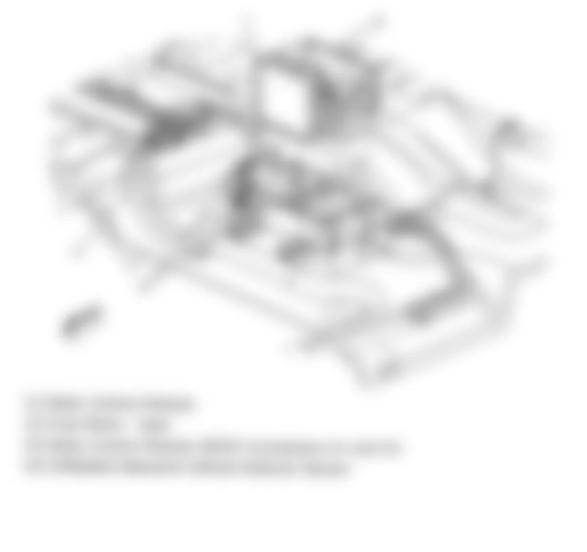 GMC Envoy 2009 - Component Locations -  Center Of Rear Floor