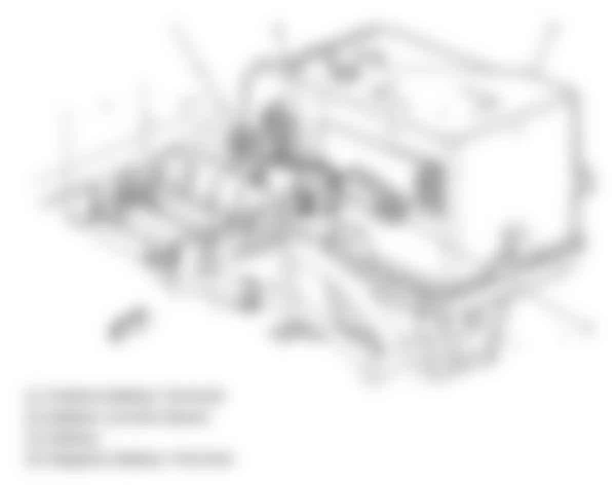 GMC Envoy 2009 - Component Locations -  Battery Area
