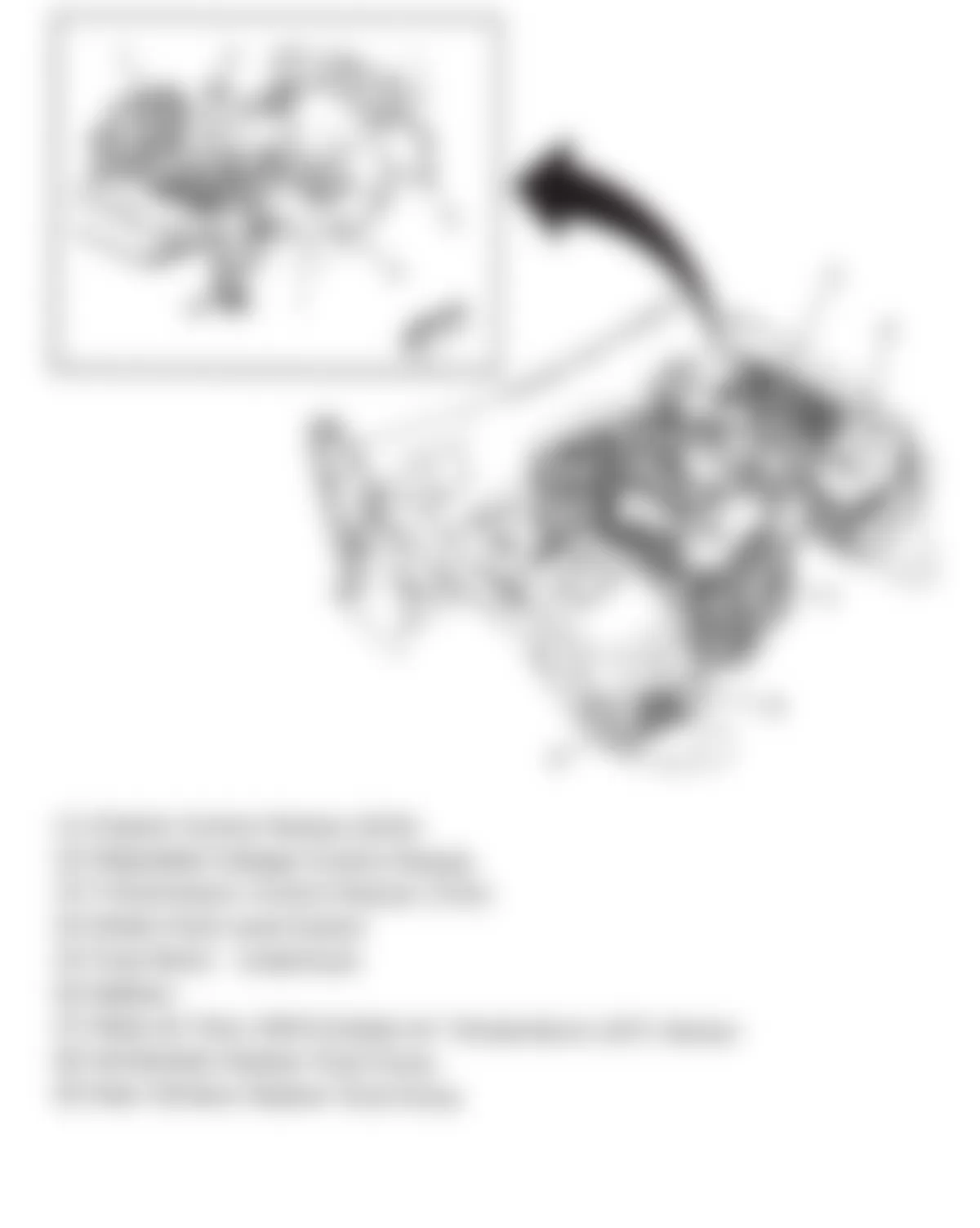 GMC Envoy 2009 - Component Locations -  Front Of Engine (4.2)