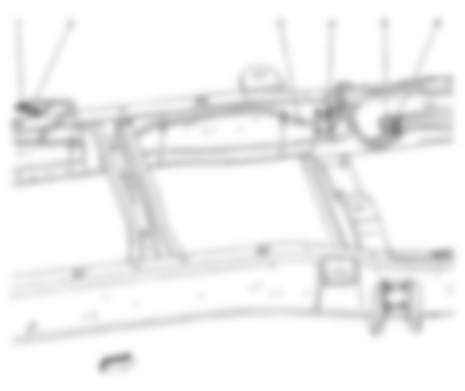 GMC Savana G3500 2009 - Component Locations -  Inner Center Frame (Cutaway)