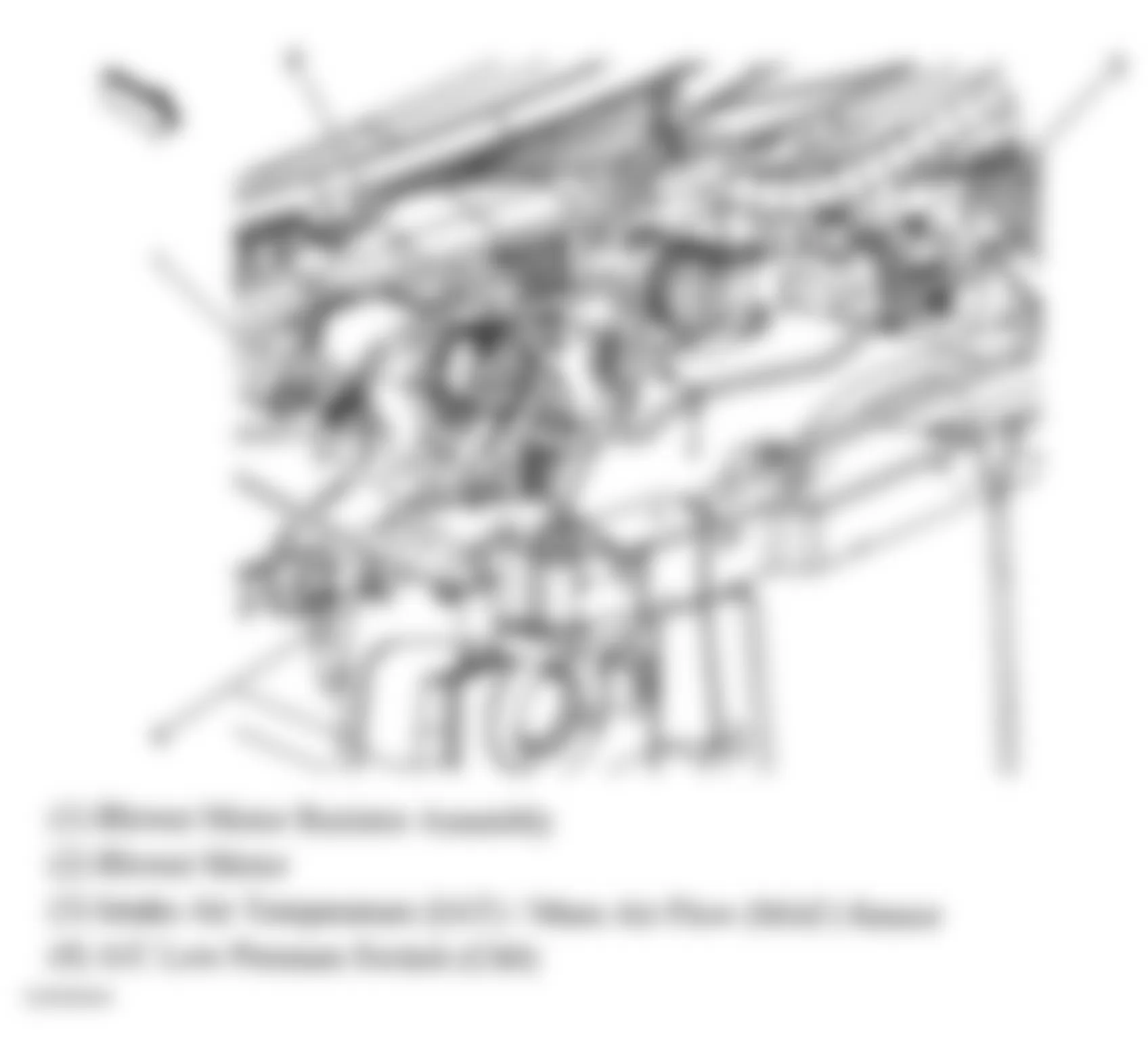 GMC Savana H1500 2009 - Component Locations -  Rear Of Engine Compartment