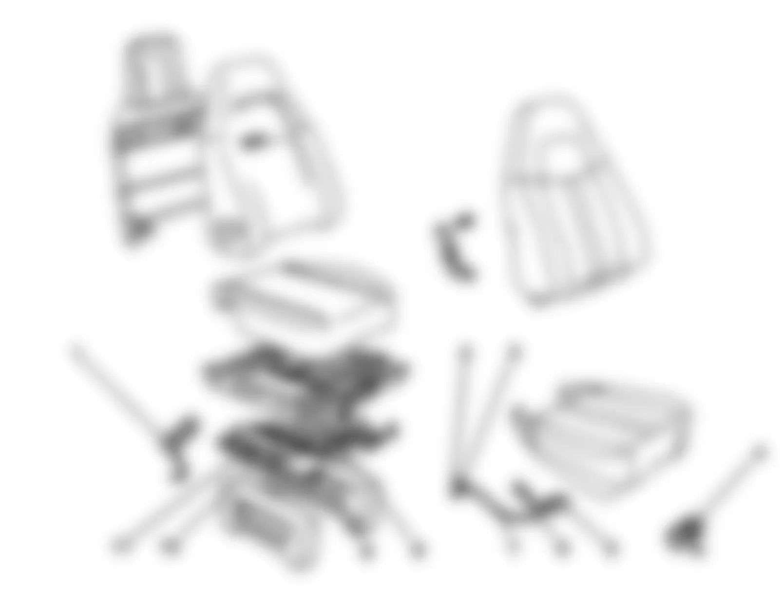 GMC Savana H1500 2009 - Component Locations -  Power Driver Seat