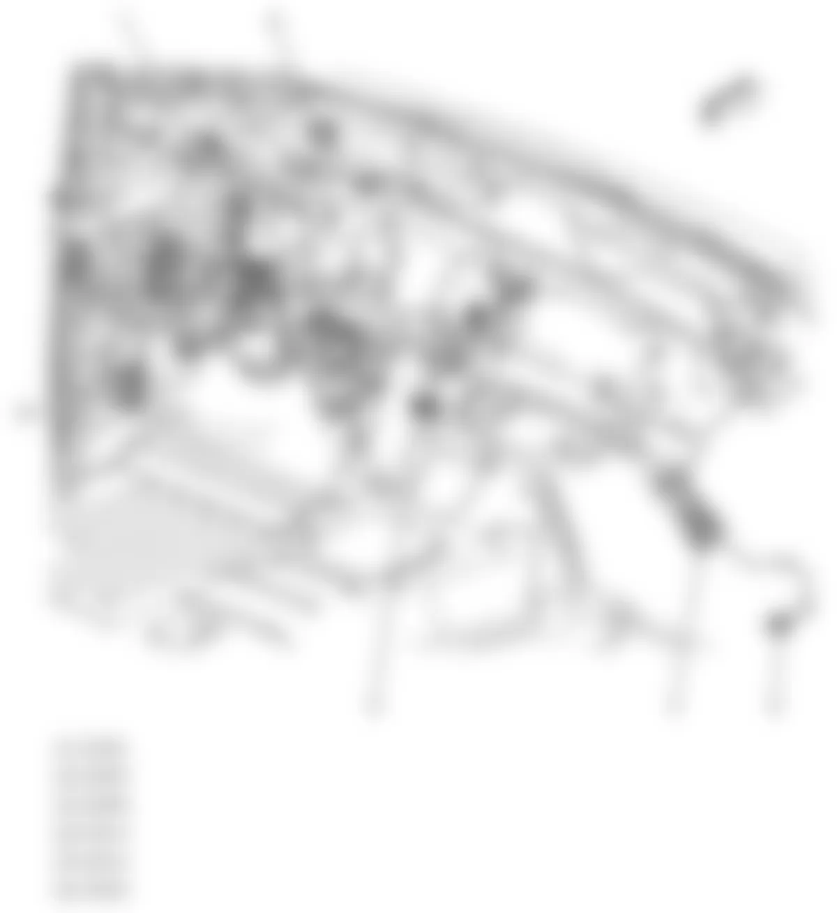 GMC Sierra 1500 2009 - Component Locations -  Dash (Hybrid)