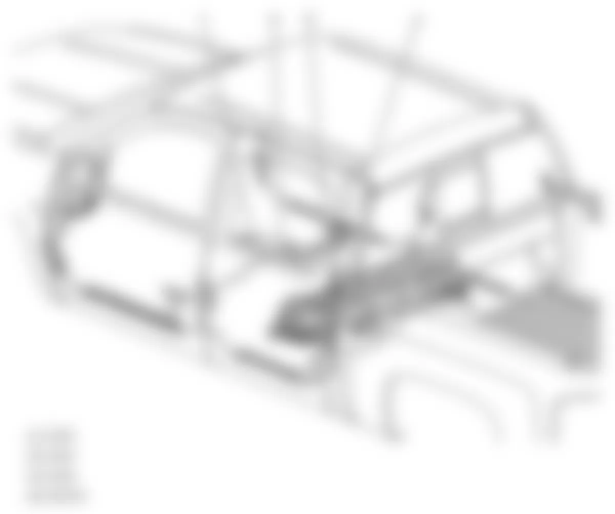 GMC Sierra 1500 2009 - Component Locations -  Crew Cab (Hybrid)