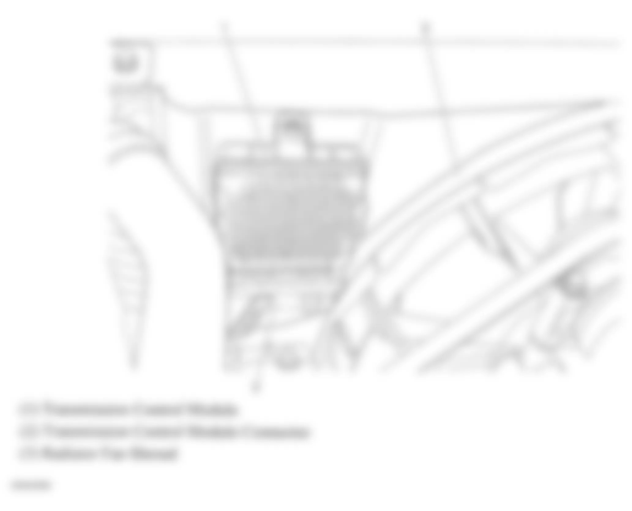 GMC Sierra 2500 HD 2009 - Component Locations -  Transmission Control Module (Allison)