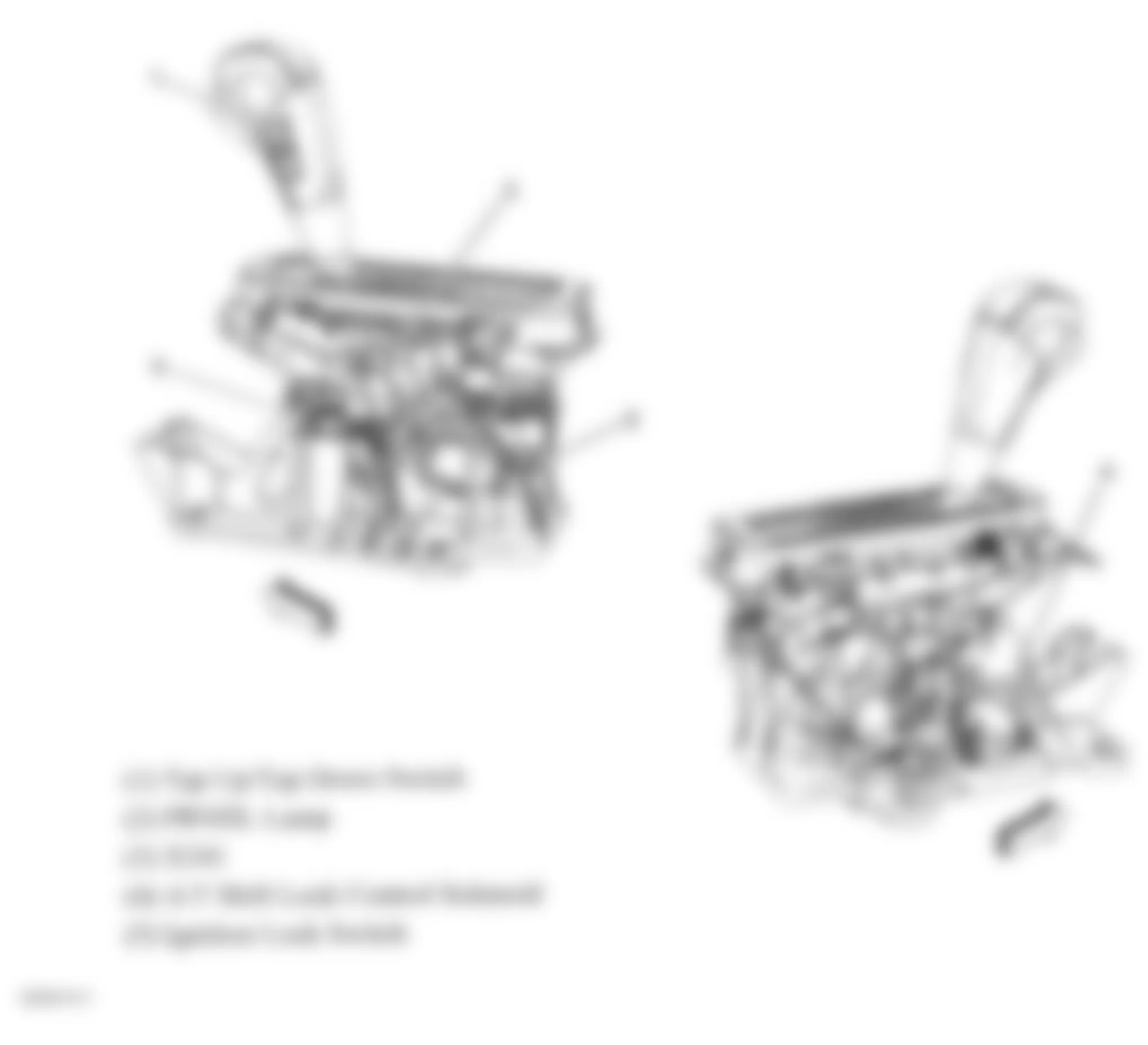 GMC Acadia SLE 2010 - Component Locations -  Shifter Assembly