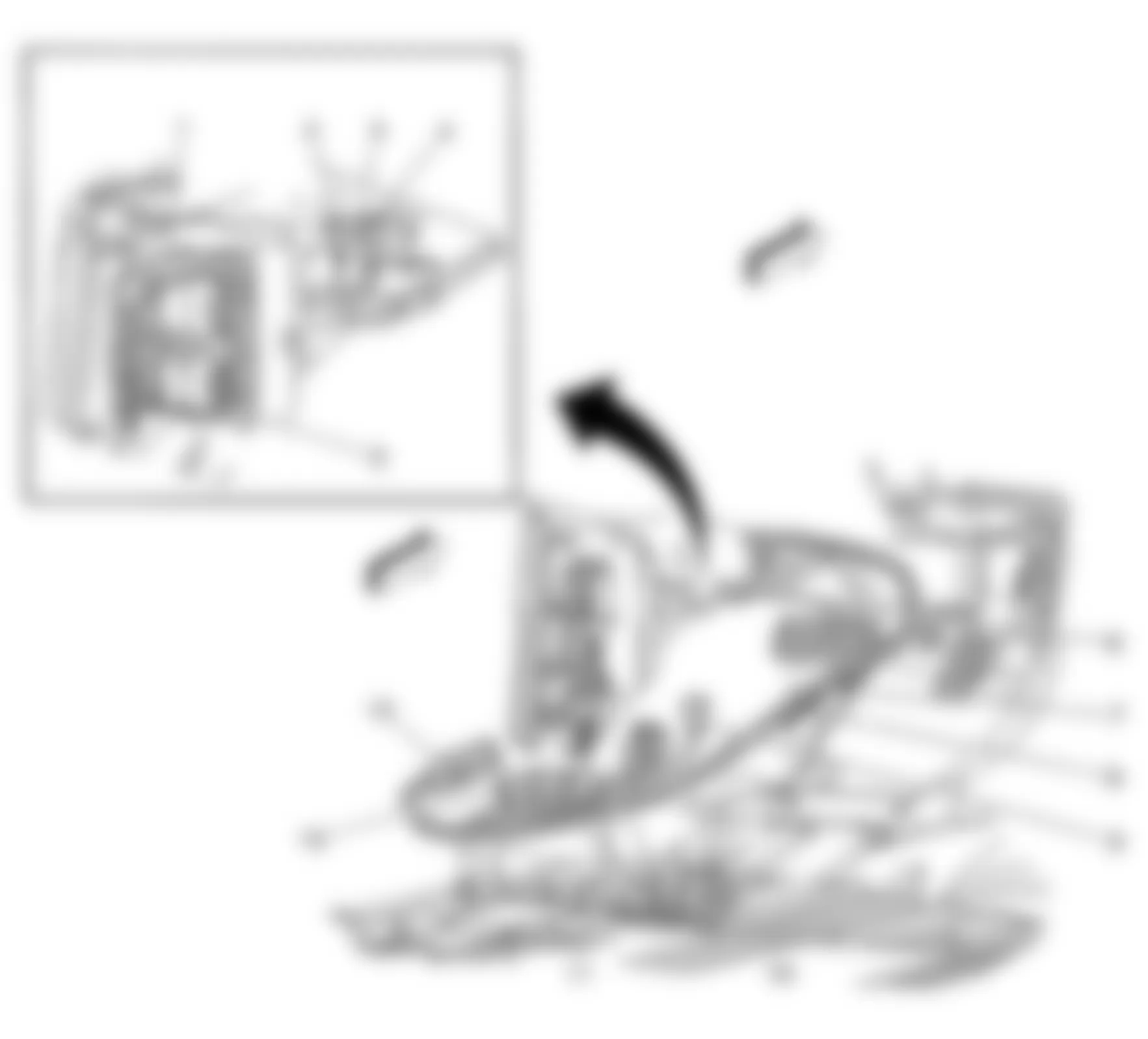 GMC Savana G1500 2010 - Component Locations -  Left Kick Panel