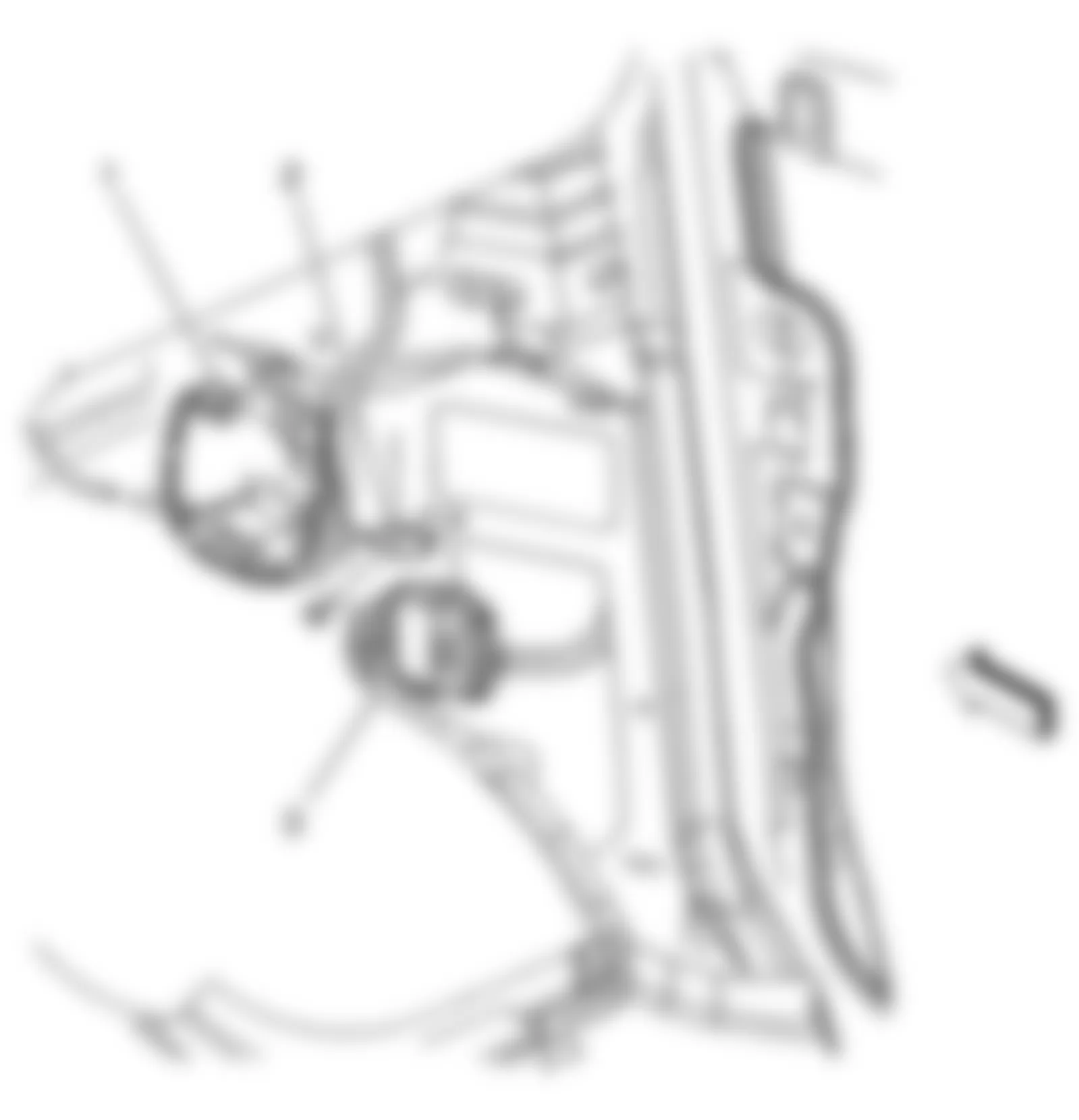 GMC Savana G1500 2010 - Component Locations -  Right Kick Panel