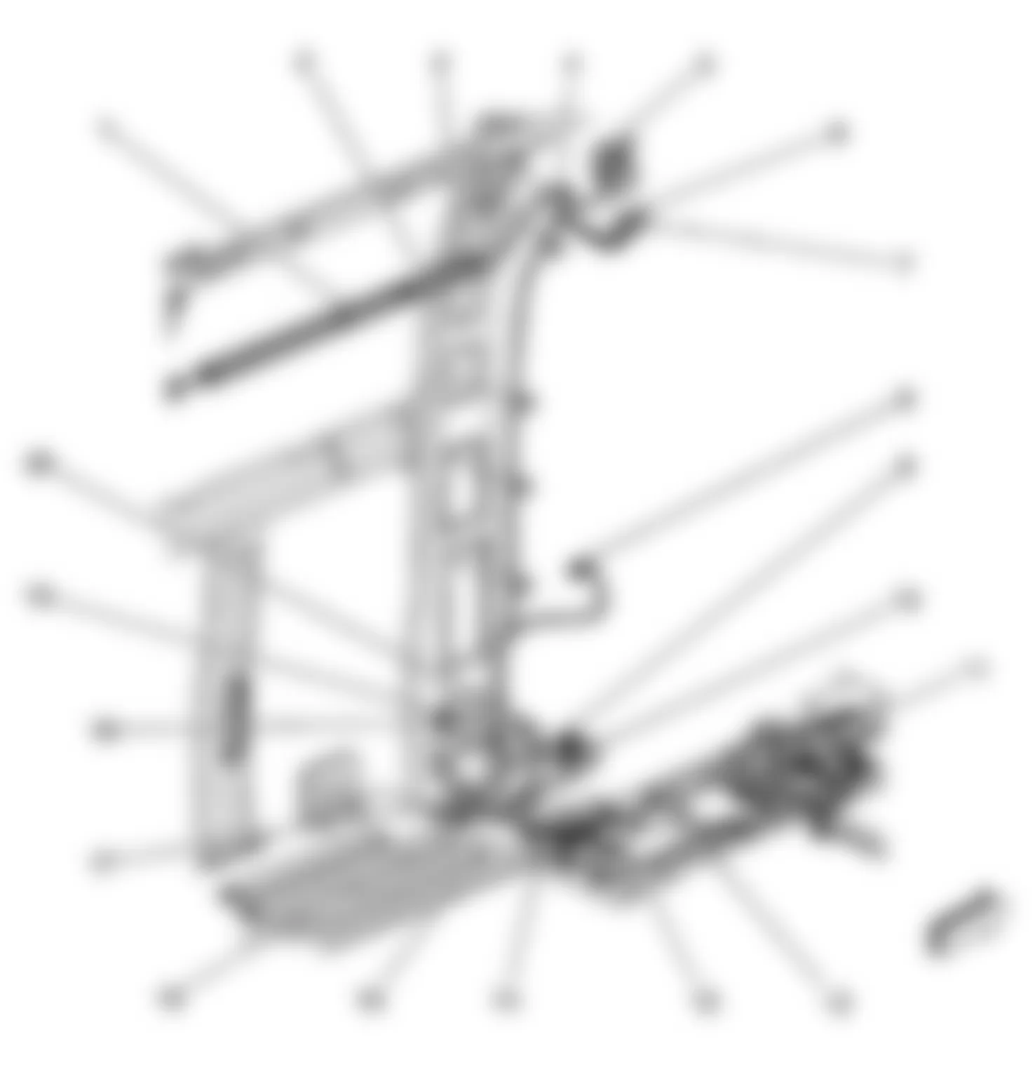 GMC Savana G1500 2010 - Component Locations -  Left B Pillar (Passenger/Cargo)