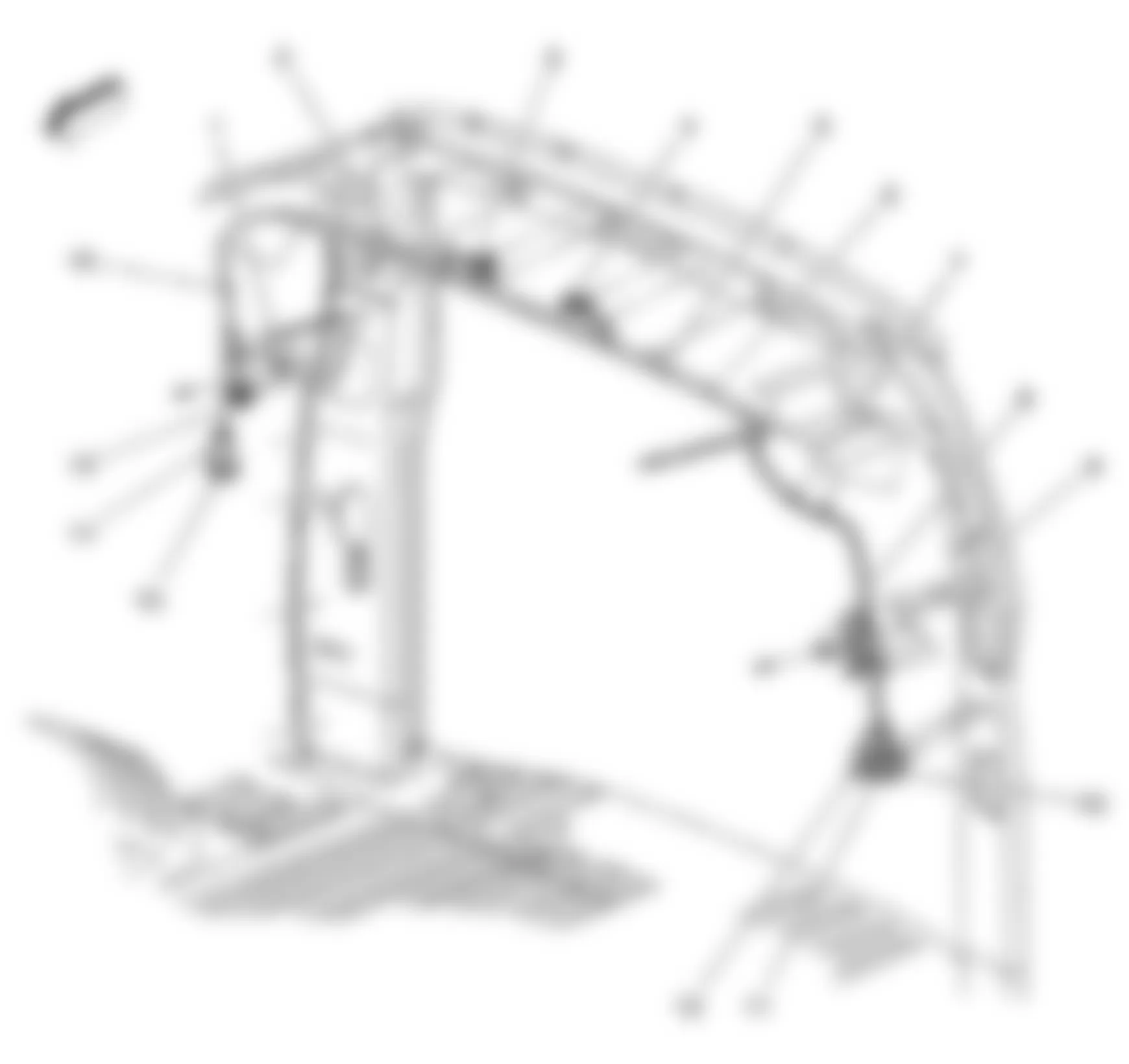 GMC Savana G1500 2010 - Component Locations -  Rear Of Passenger Compartment (Passenger/Cargo)