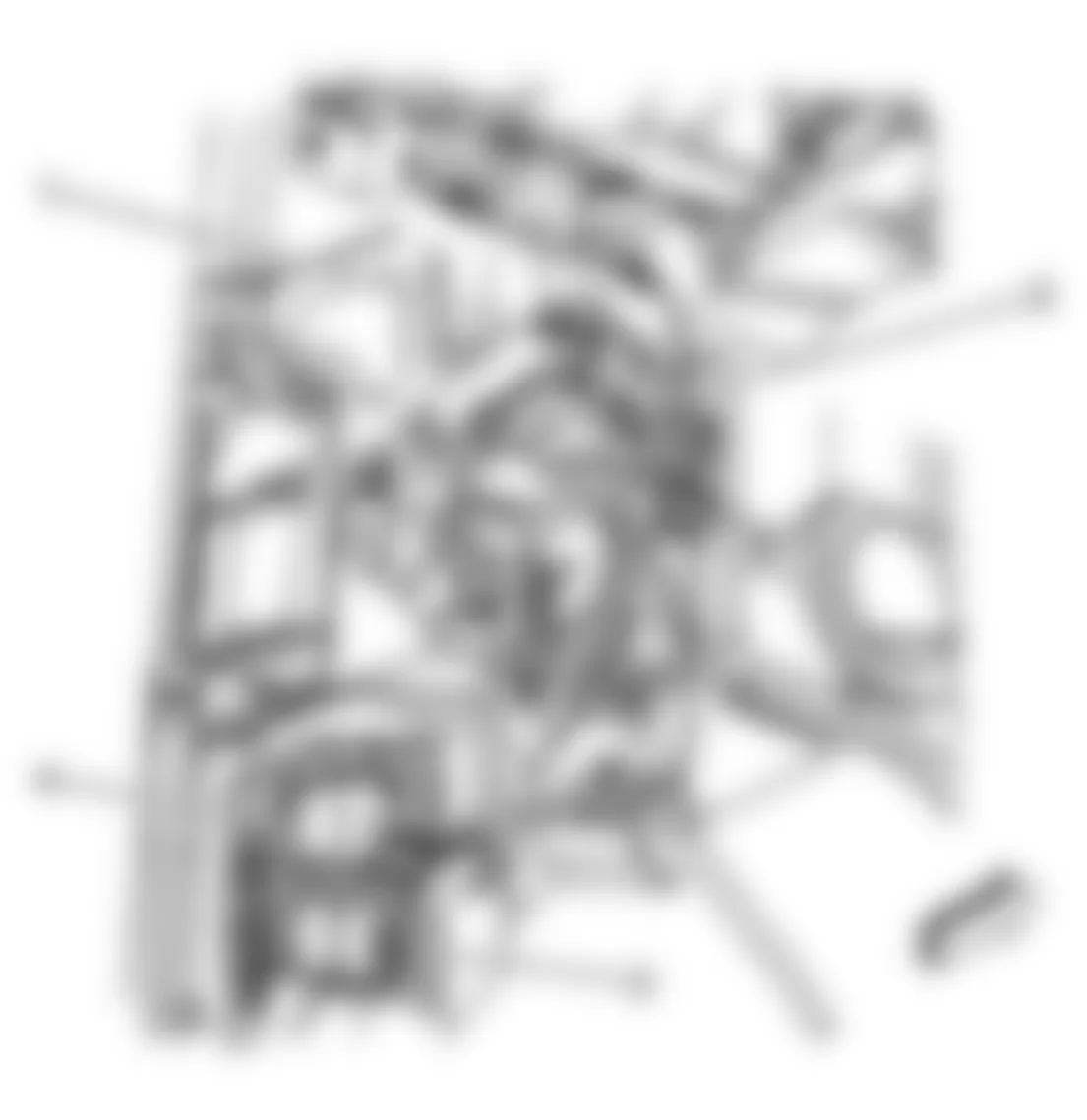 GMC Savana G1500 2010 - Component Locations -  Left Kick Panel