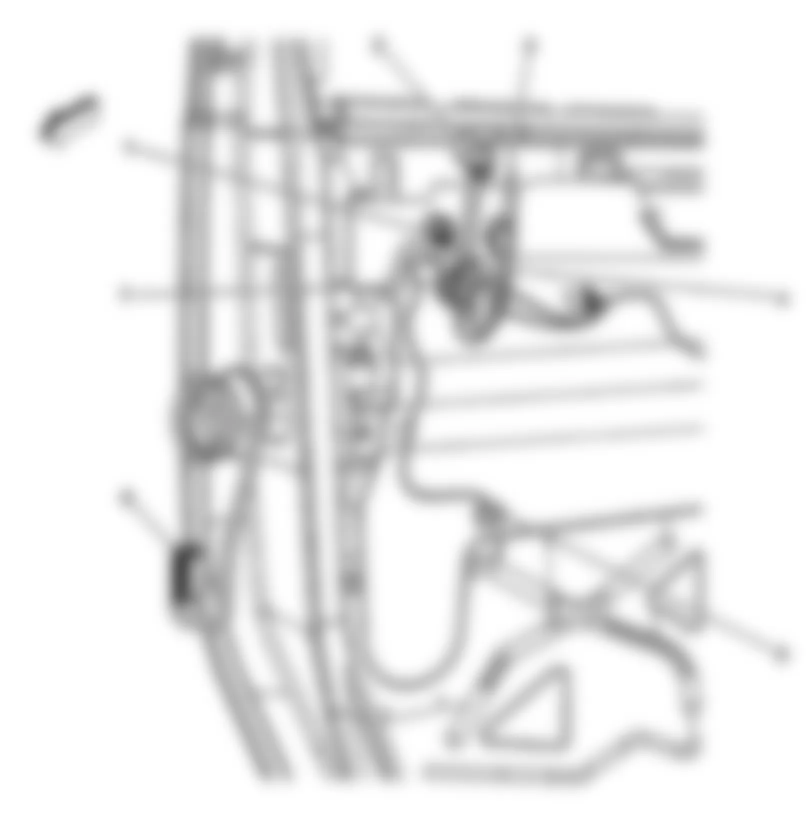 GMC Savana G1500 2010 - Component Locations -  Front Passenger Door