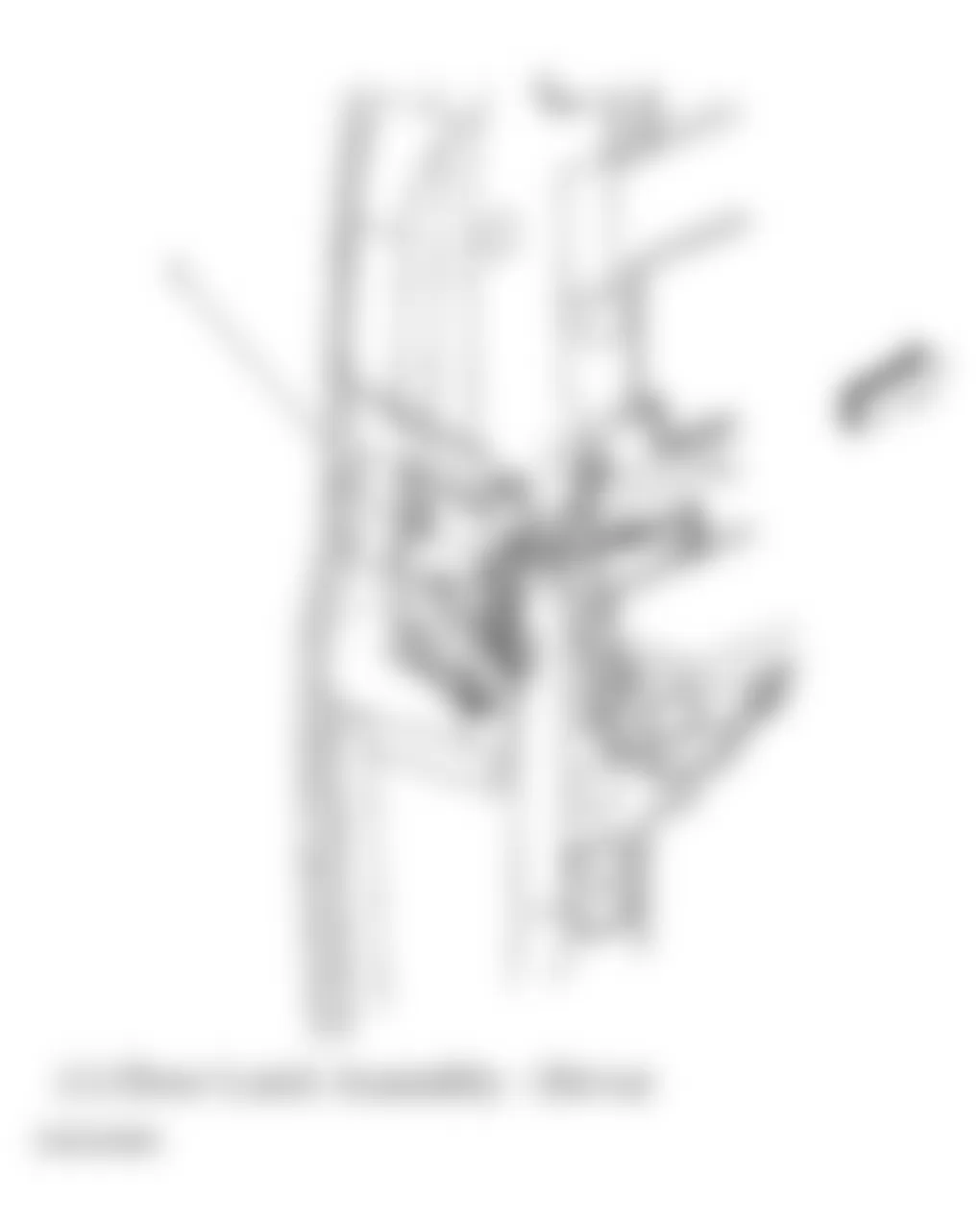 GMC Savana G1500 2010 - Component Locations -  Rear Of Driver Door