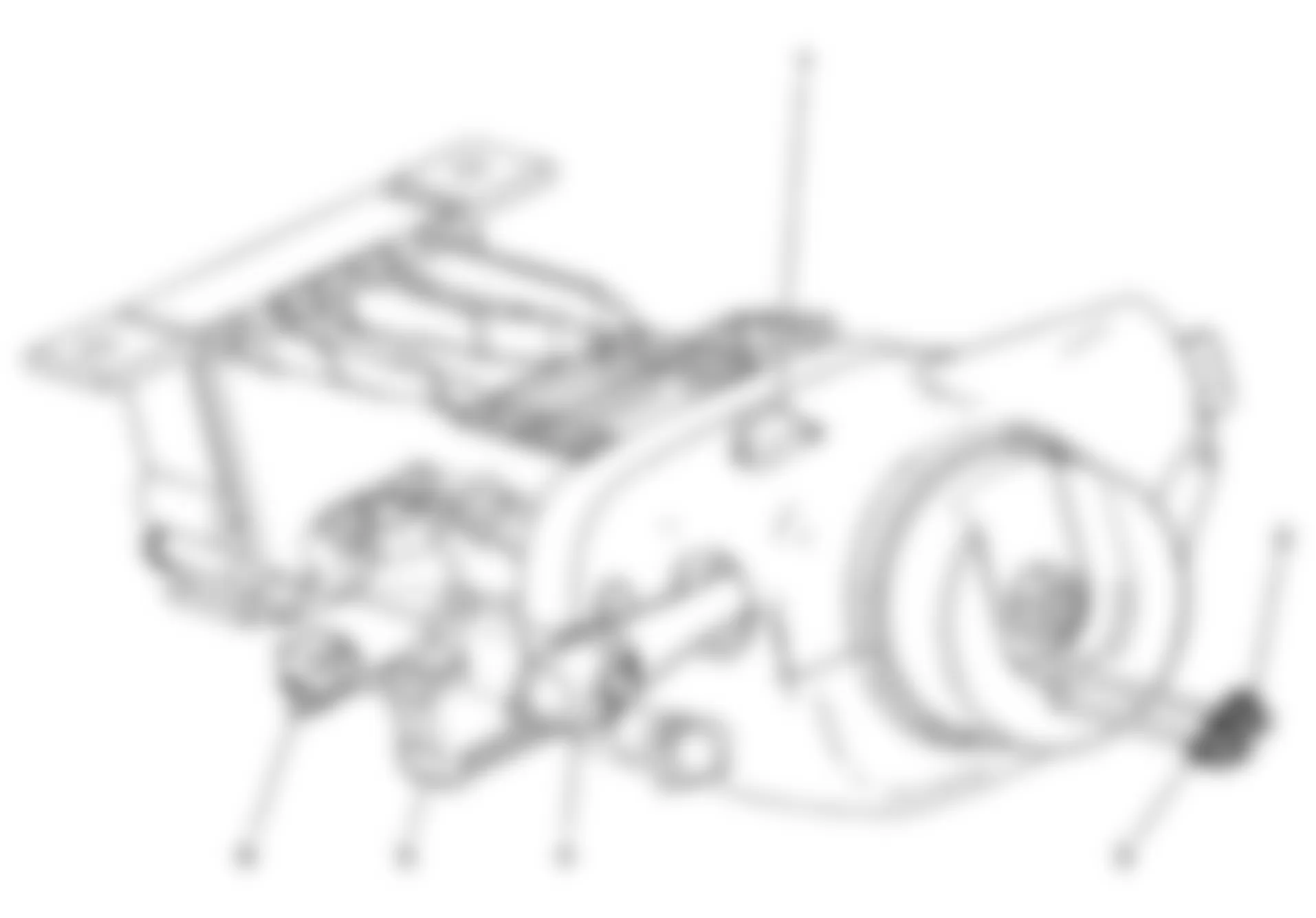 GMC Savana G1500 2010 - Component Locations -  Steering Column