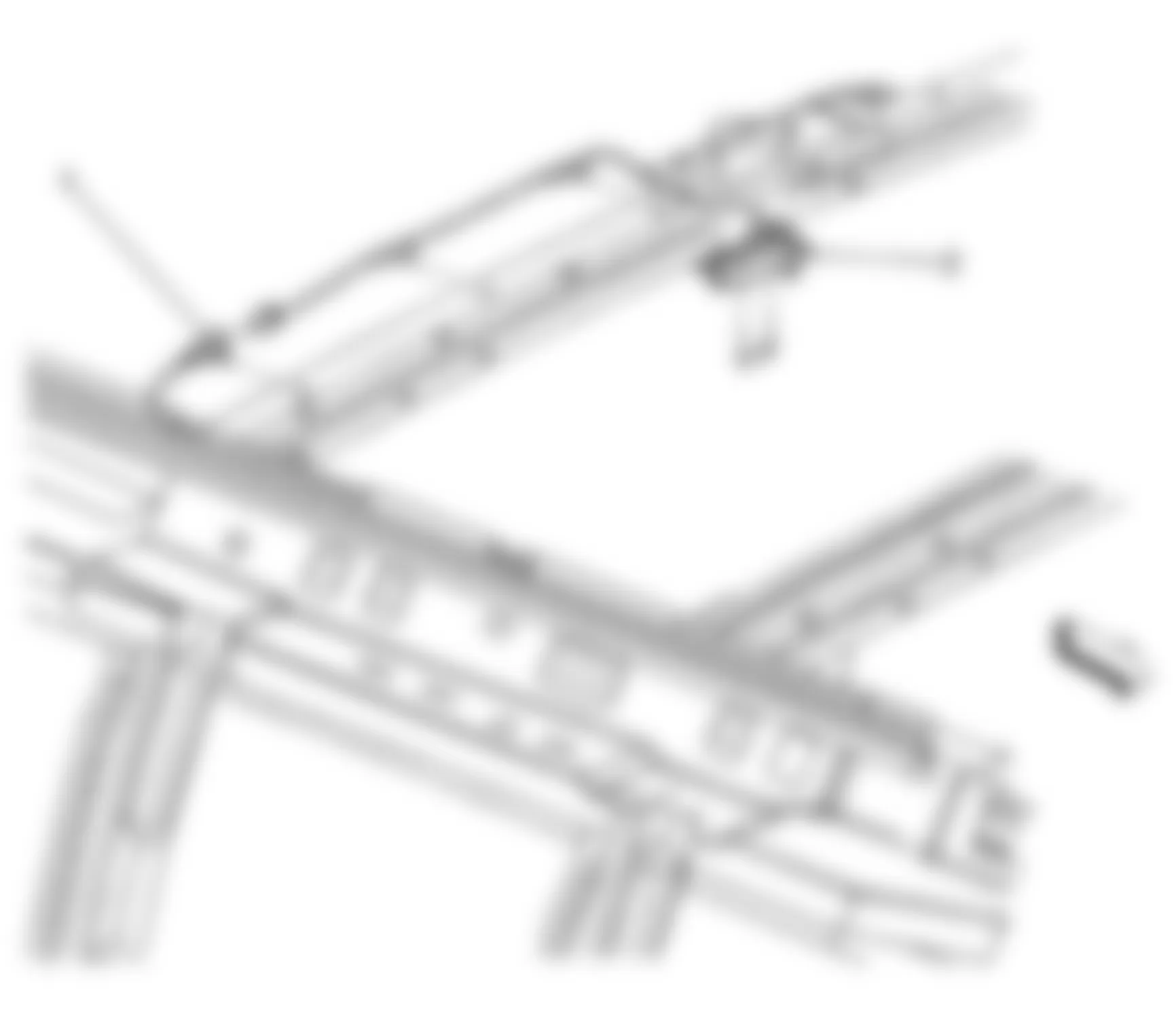 GMC Savana G1500 2010 - Component Locations -  Top Of Left C Pillar (Cargo)