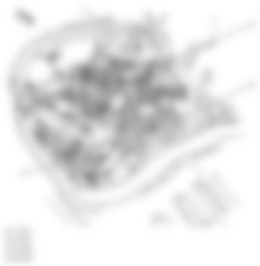 GMC Savana G1500 2010 - Component Locations -  Rear Of Engine (4.3L)