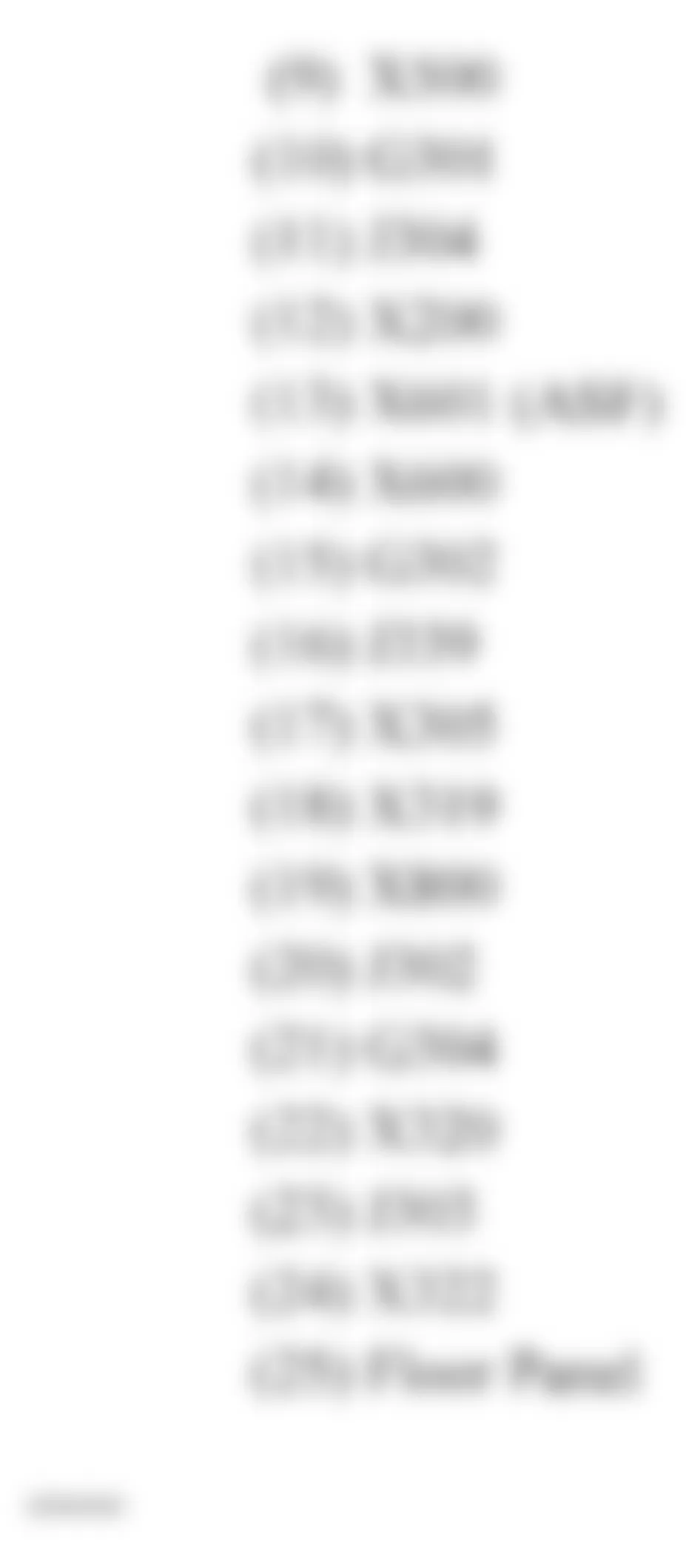 GMC Sierra 2500 HD 2010 - Component Locations -  Passenger Compartment (Extended Cab) (2 Of 2)