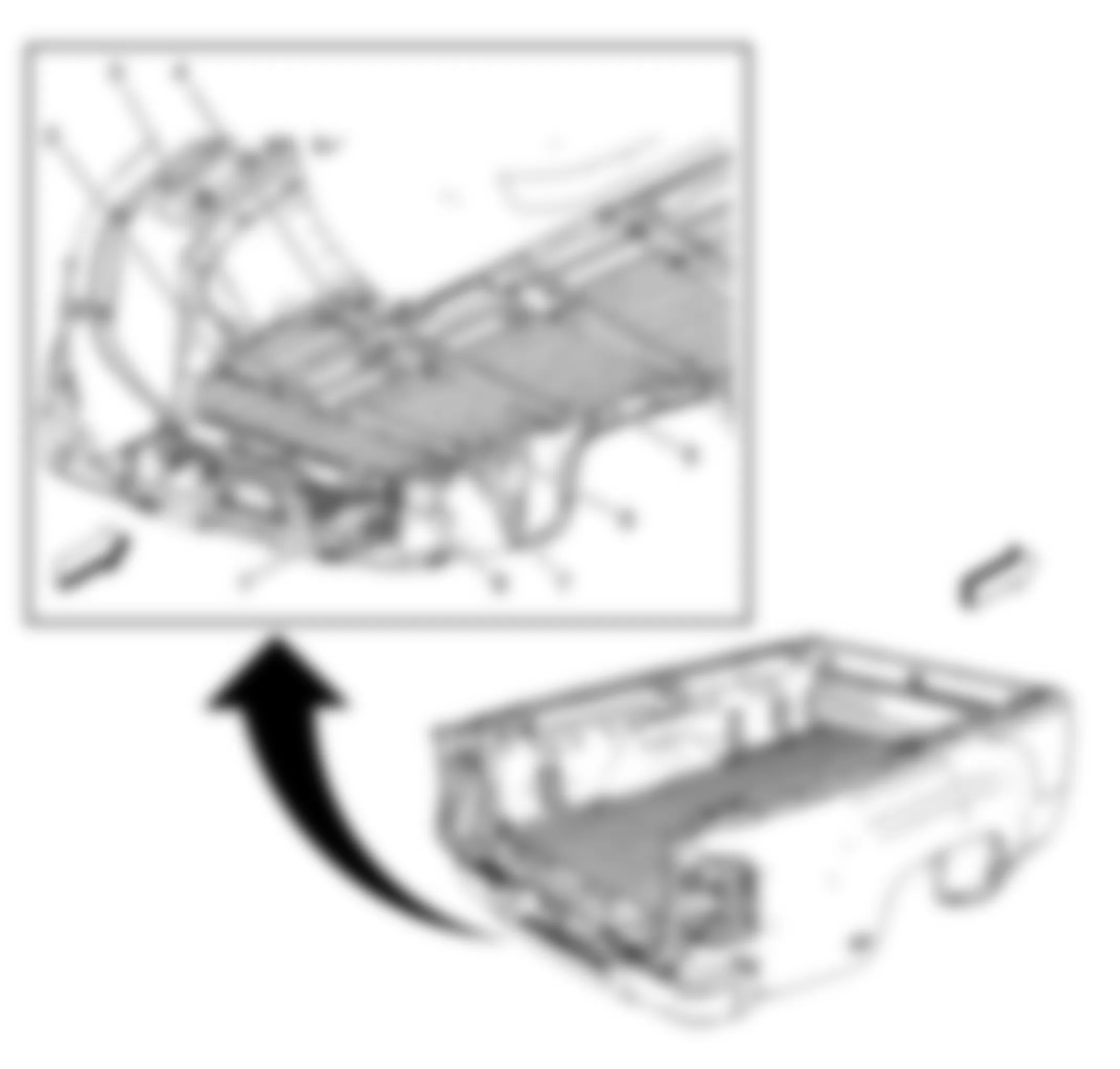 GMC Sierra 2500 HD 2010 - Component Locations -  Underside Of Cargo Box