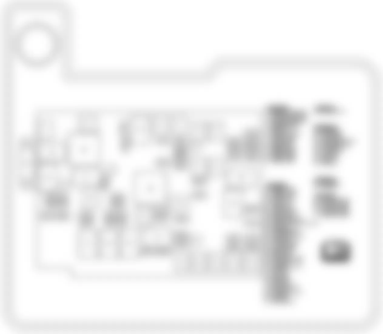 GMC Terrain SLE 2010 - Component Locations -  Underhood Fuse Block