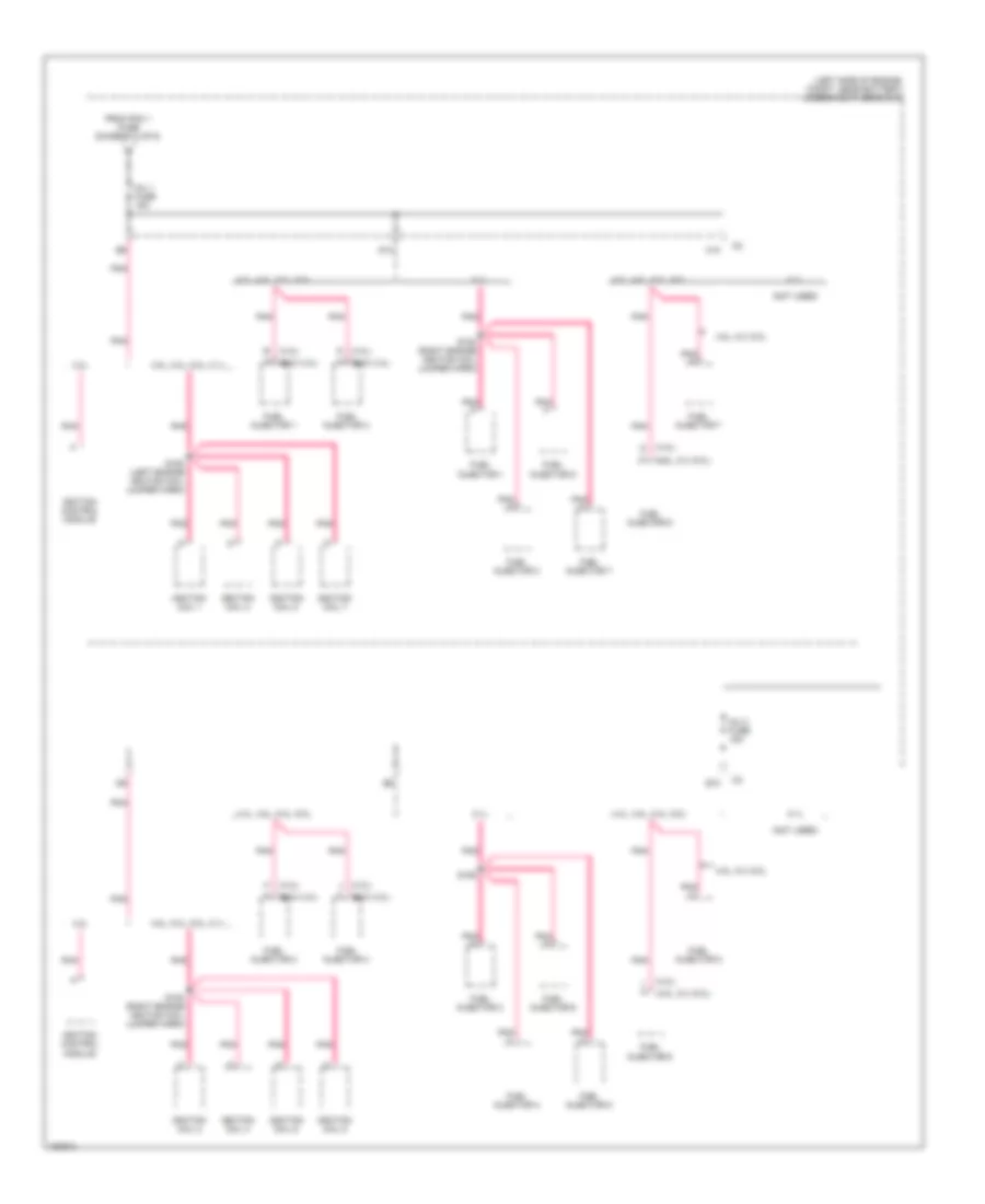 4.3L VIN X, Power Distribution Wiring Diagram (4 of 6) for GMC Sierra 3500 2003