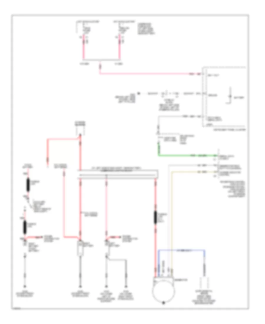 Charging Wiring Diagram for GMC Sierra 2003 3500