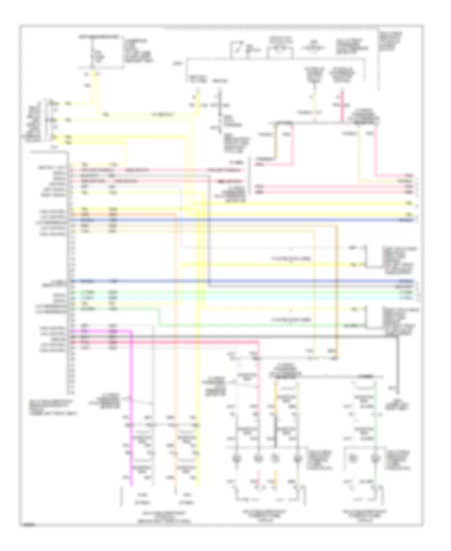 Supplemental Restraints Wiring Diagram 1 of 2 for GMC Sierra 2003 3500