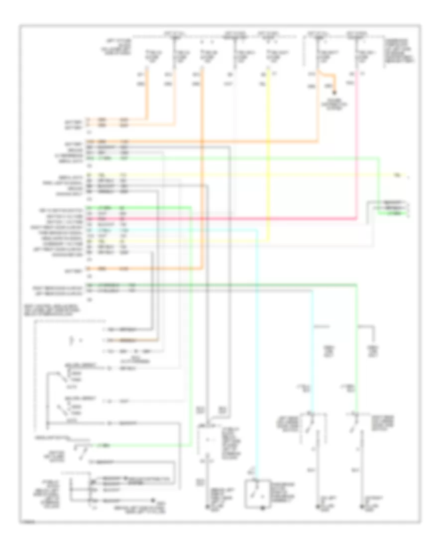 Warning Systems Wiring Diagram 1 of 2 for GMC Sierra 2003 3500