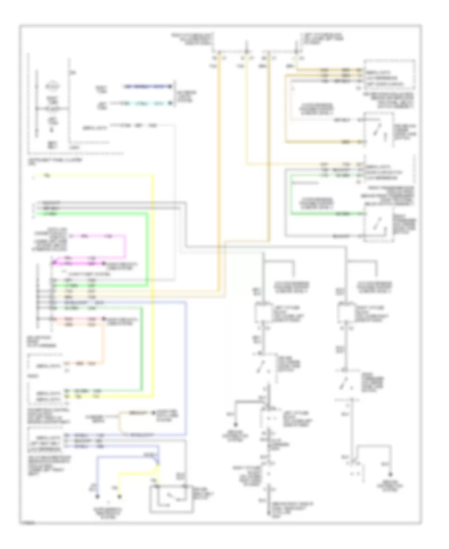 Warning Systems Wiring Diagram (2 of 2) for GMC Sierra 3500 2003
