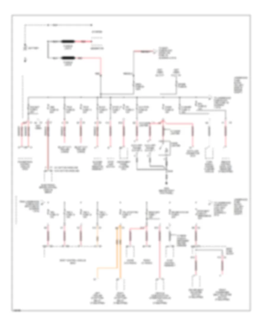 Power Distribution Wiring Diagram 1 of 6 for GMC Savana G2004 2500