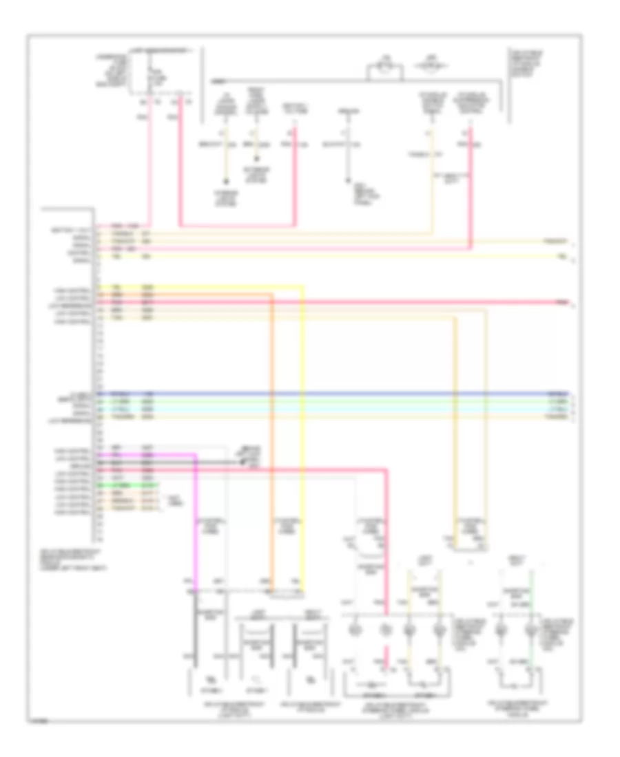 Supplemental Restraints Wiring Diagram 1 of 2 for GMC Savana G2004 2500