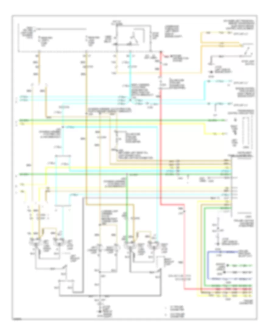 Exterior Lamps Wiring Diagram 2 of 2 for GMC Canyon 2011