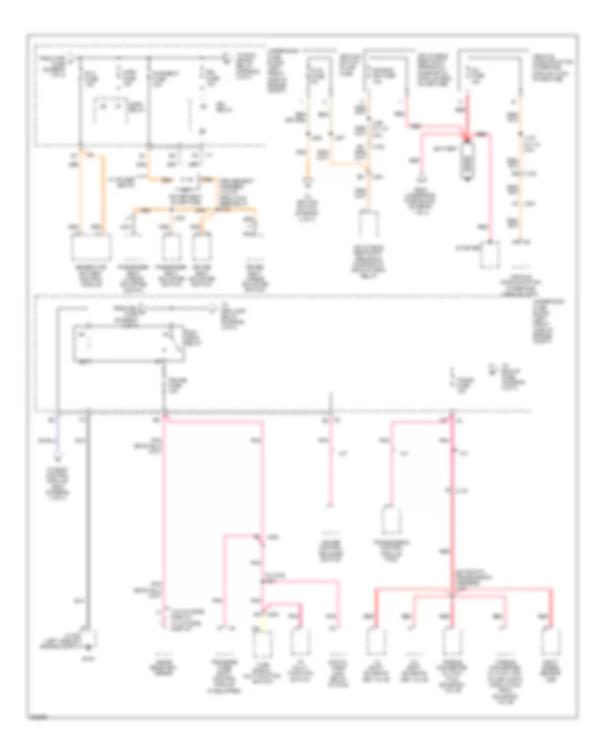 Power Distribution Wiring Diagram (2 of 4) for GMC Canyon 2011