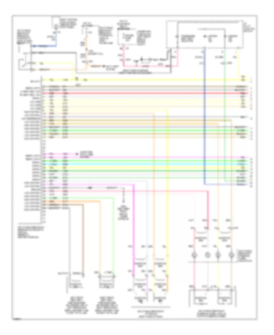 Supplemental Restraints Wiring Diagram 1 of 2 for GMC Canyon 2011