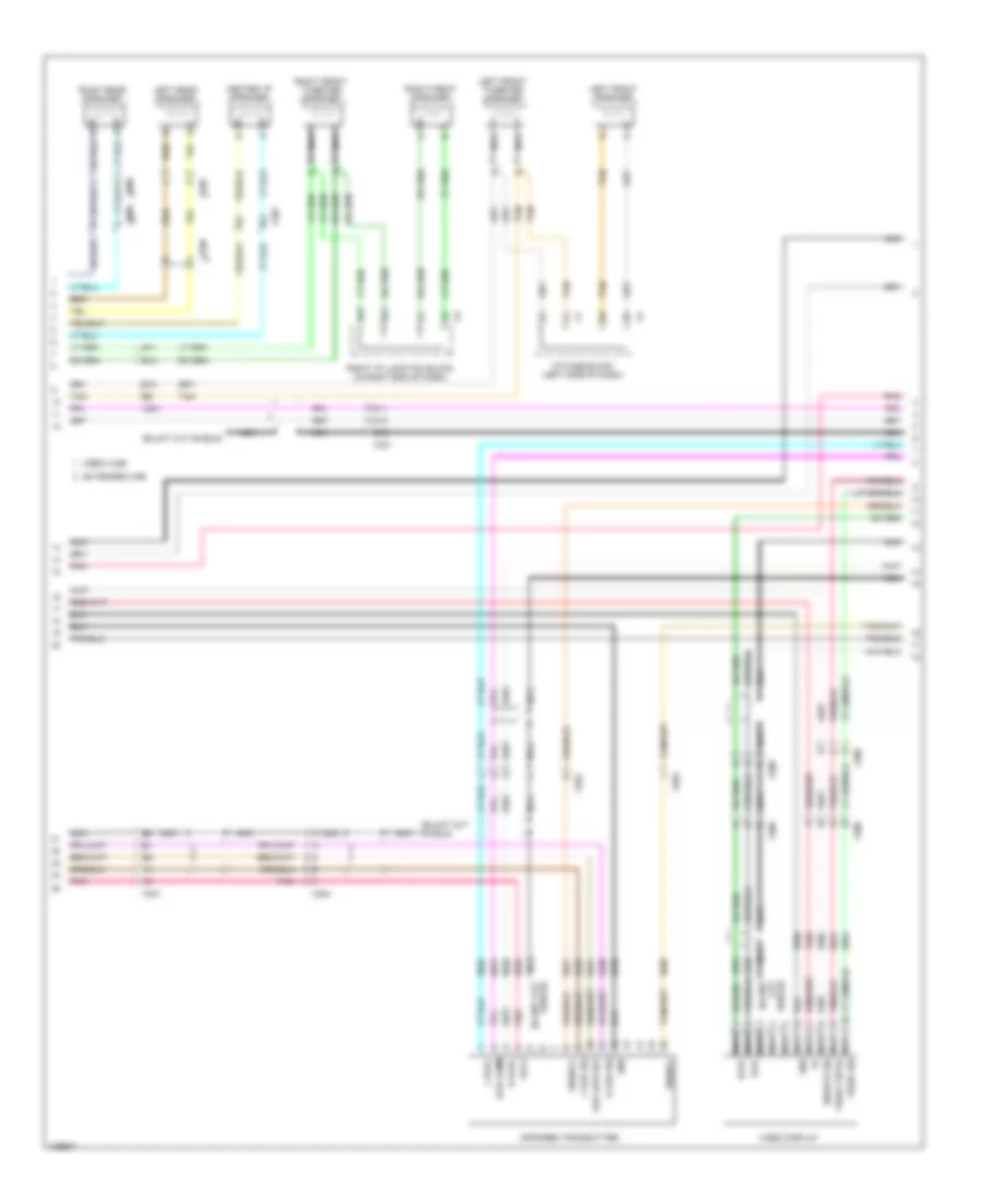 Navigation Wiring Diagram, with UYS, Y91  UQA (4 of 5) for GMC Sierra 3500 HD SLE 2013