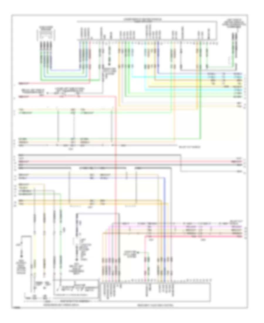 Navigation Wiring Diagram, with Y91  UQA, without UYS (2 of 3) for GMC Sierra 3500 HD SLE 2013