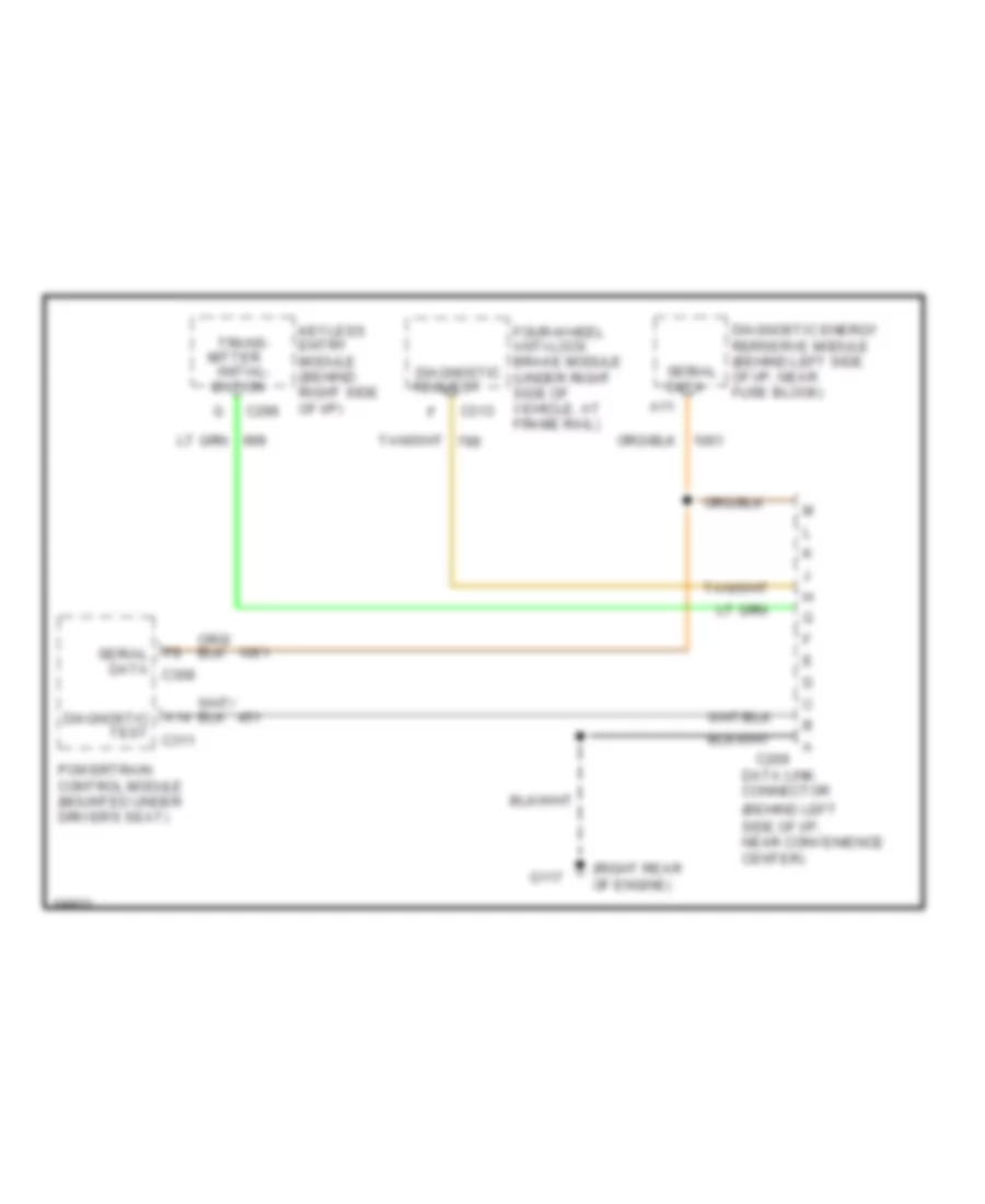 4 3L VIN Z Data Link Connector Wiring Diagram for GMC Vandura G1994 1500