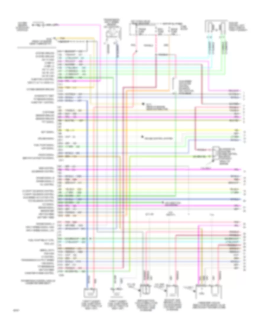 4.3L (VIN Z), Engine Performance Wiring Diagrams, 4L80E AT (1 of 3) for GMC Vandura G1500 1994