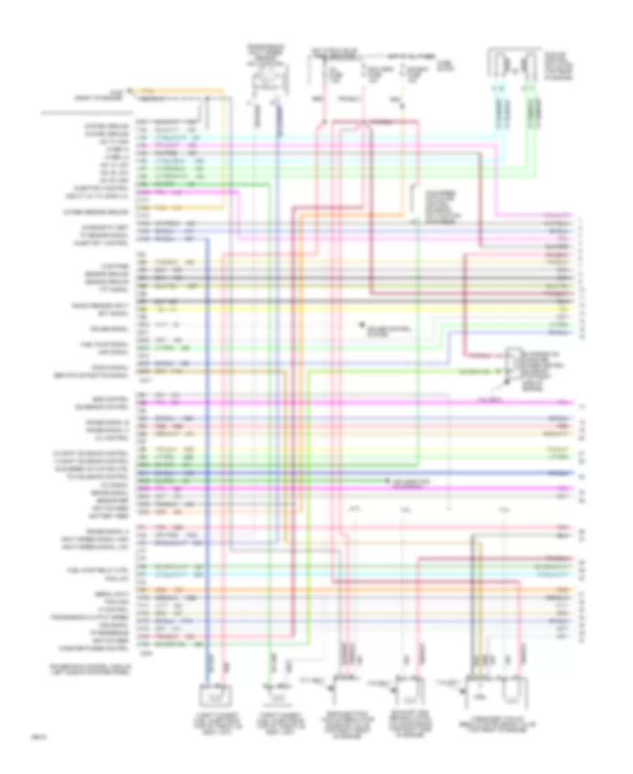 4.3L (VIN Z), Engine Performance Wiring Diagrams, AT (1 of 3) for GMC Vandura G1500 1994